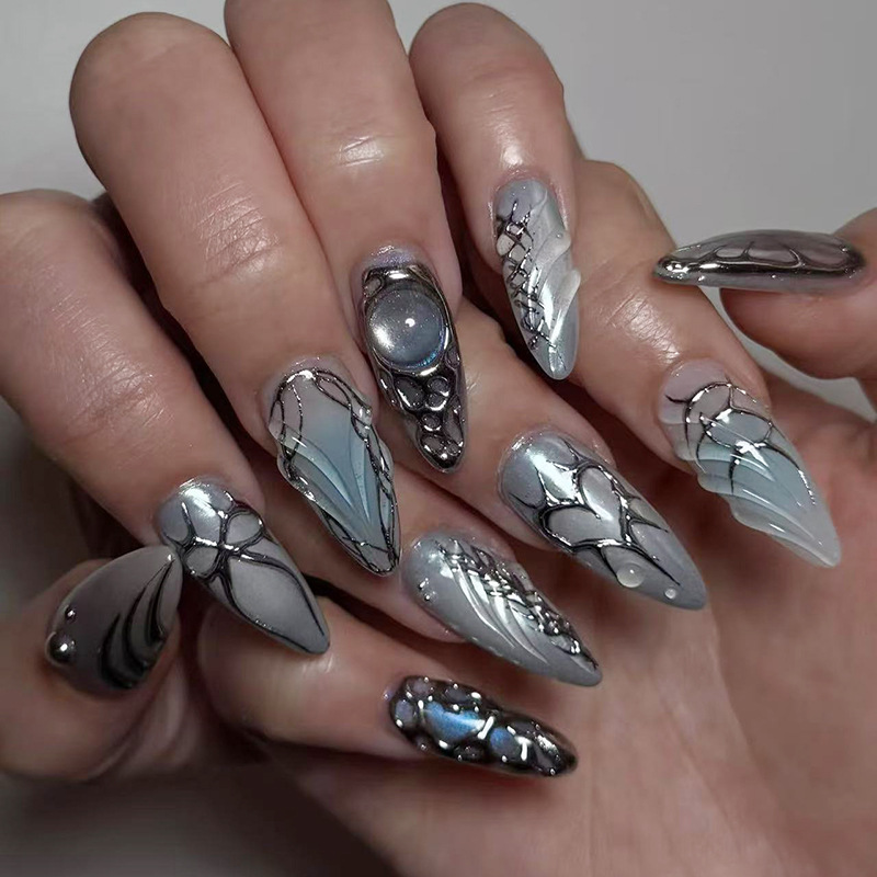 Nail Art Design - 24pcs Wearable Press on Nails Sets