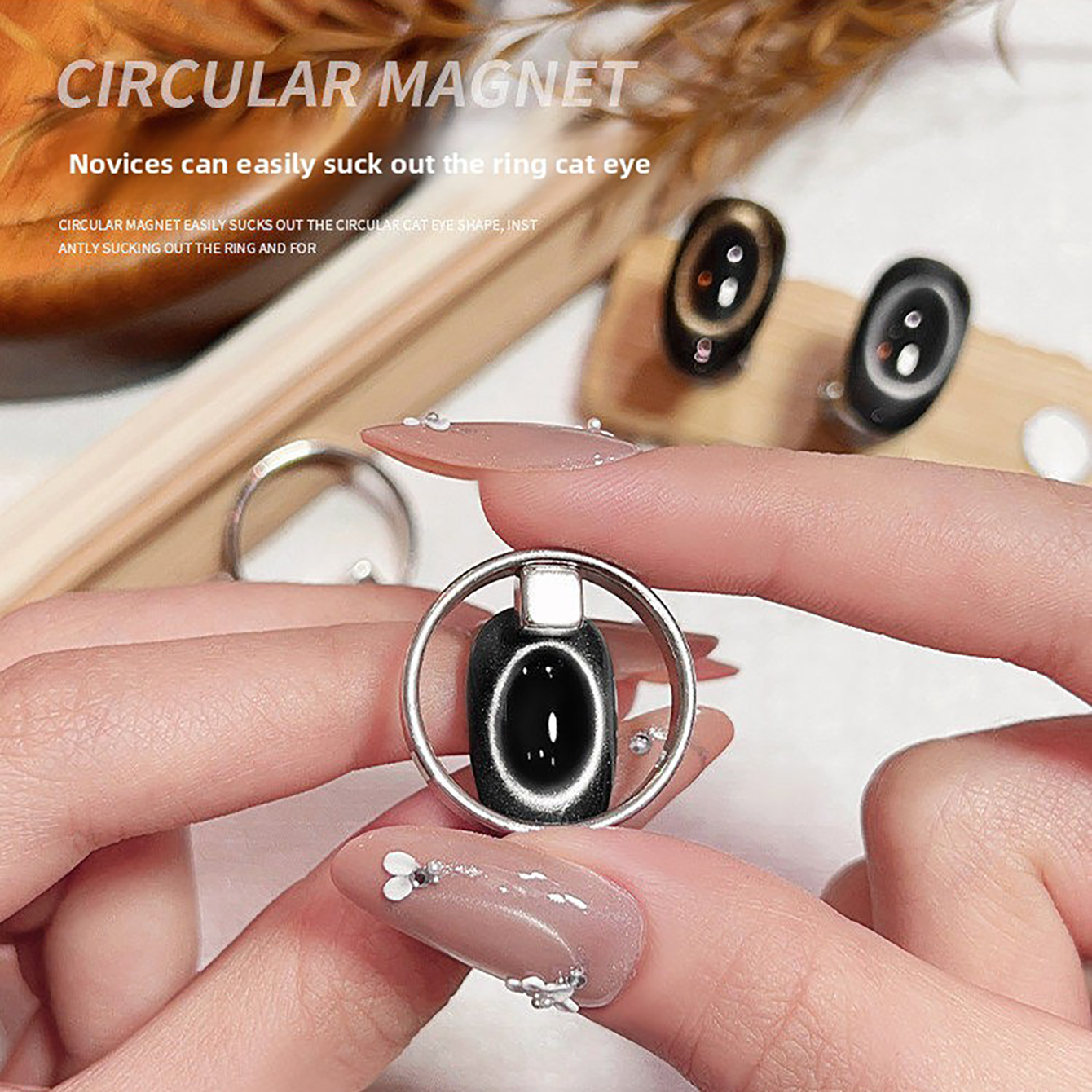 Nail Art Trend 2026 - 2026 Trending Hollow Cat Eye Magnet,