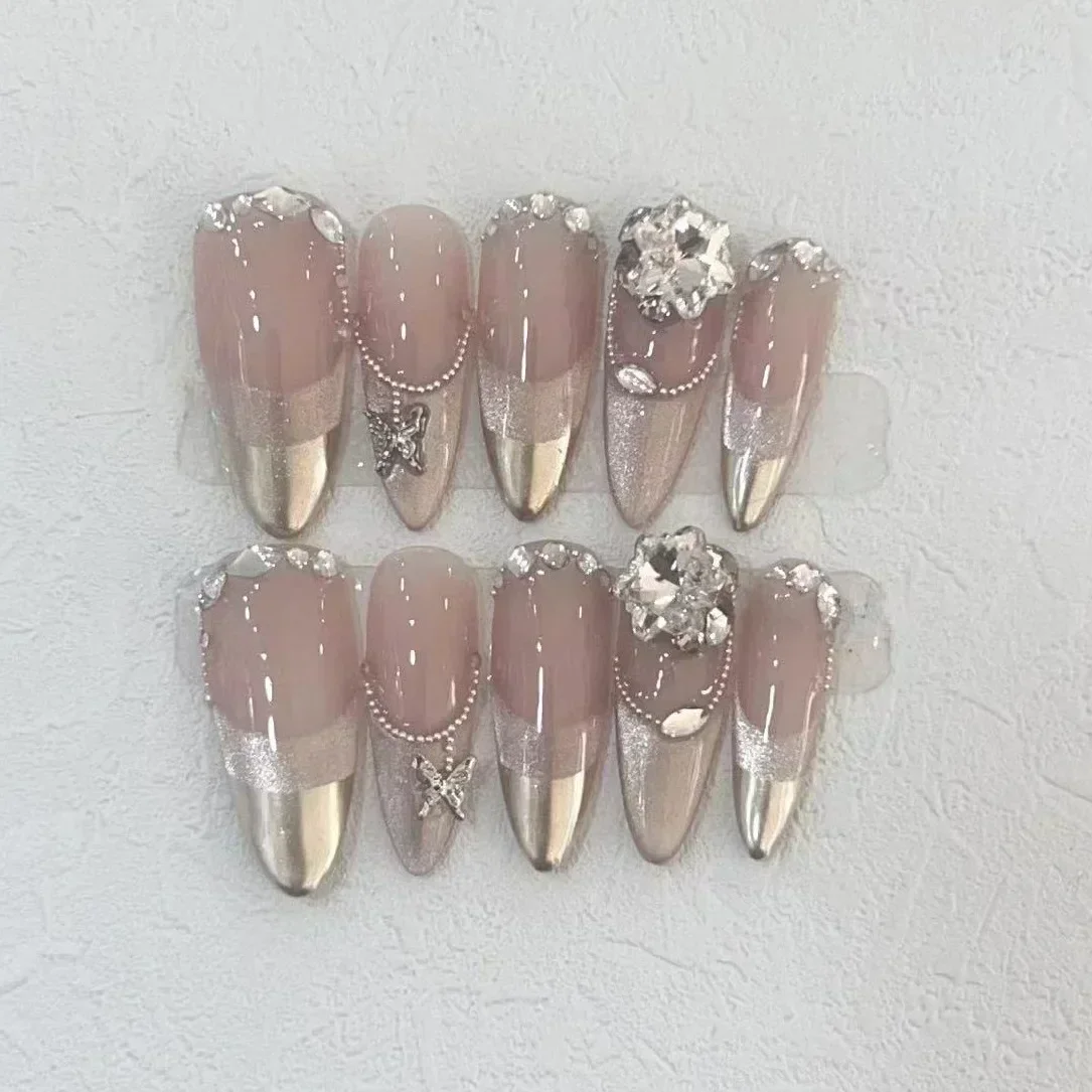 Nail Art Design - 10Pcs Handmade Press on Nails Full