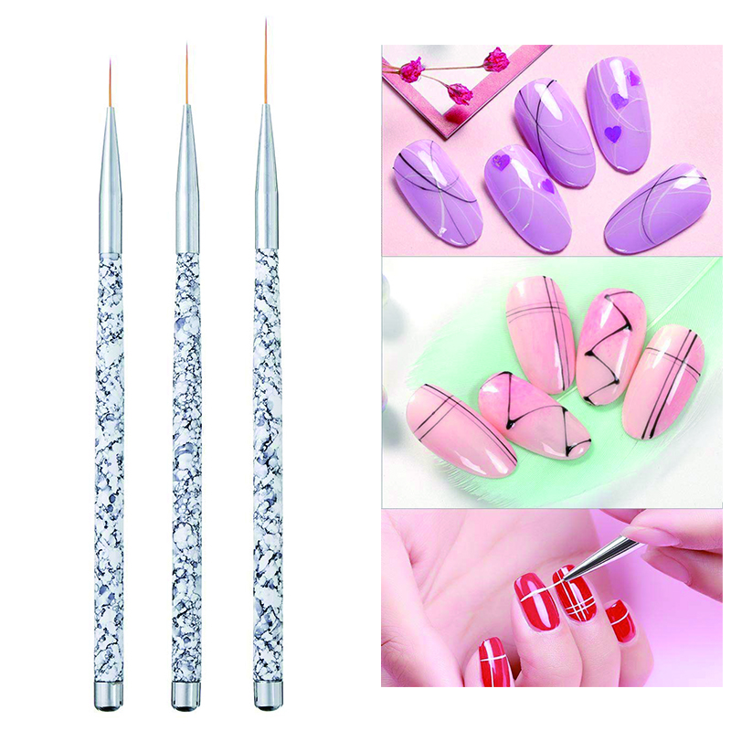 Nail Art One Stroke - Professional Nail Art Liner Pen Set