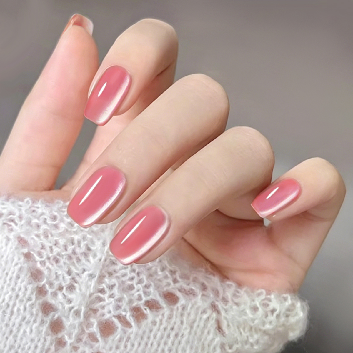 Mpow 1/2pcs 10ml Pink Cat Eye  - Nail Art Pink Cat Eye avis et prix