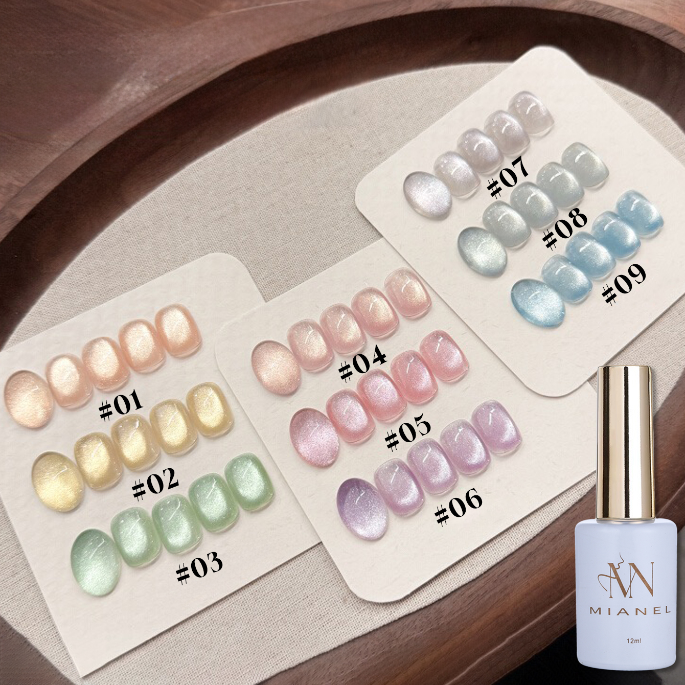MIANEL 1-20pcs Top Selling 202 - Nail Art Pink Cat Eye avis et prix