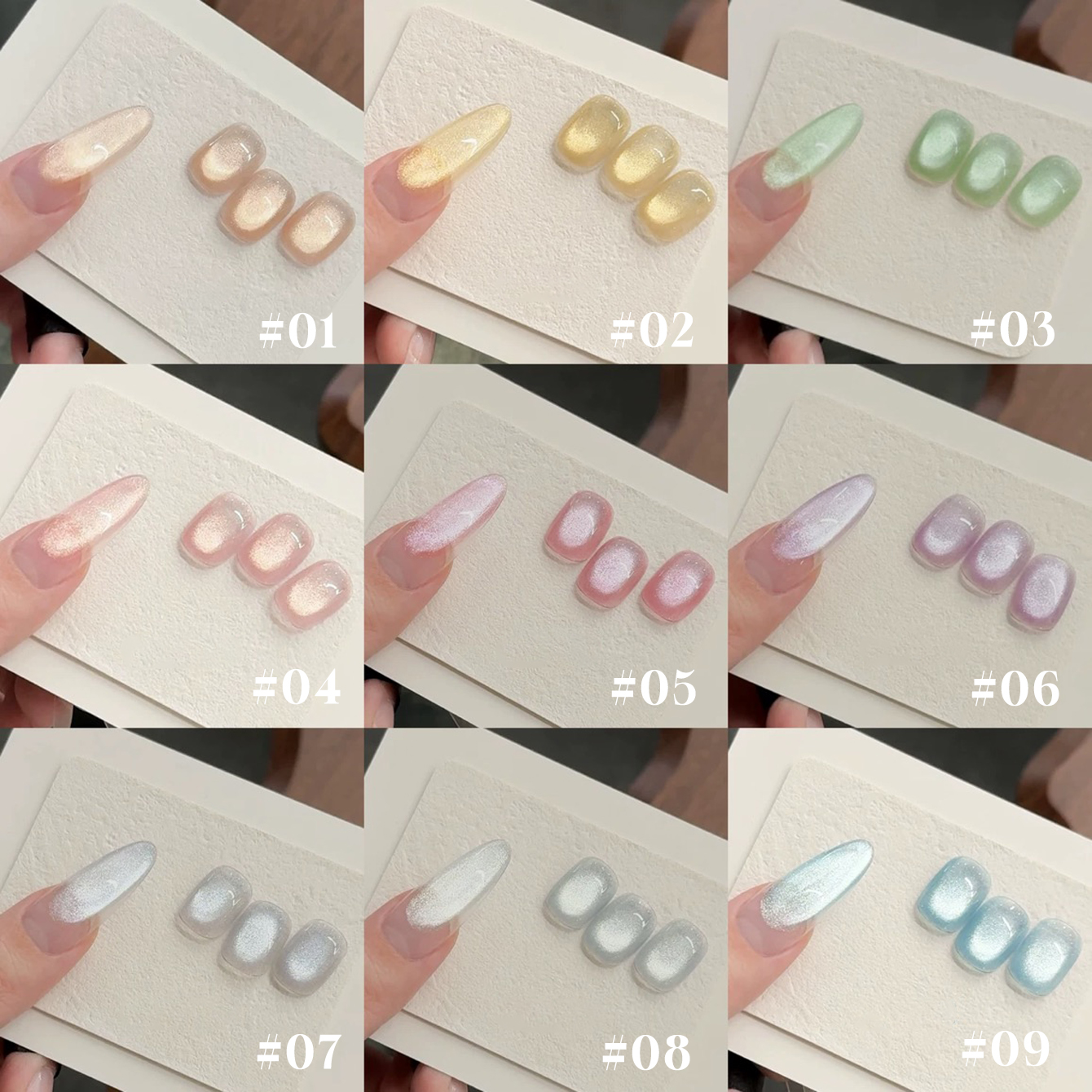 MIANEL 1-20pcs Top Selling 202 - Nail Art Pink Cat Eye avis et prix