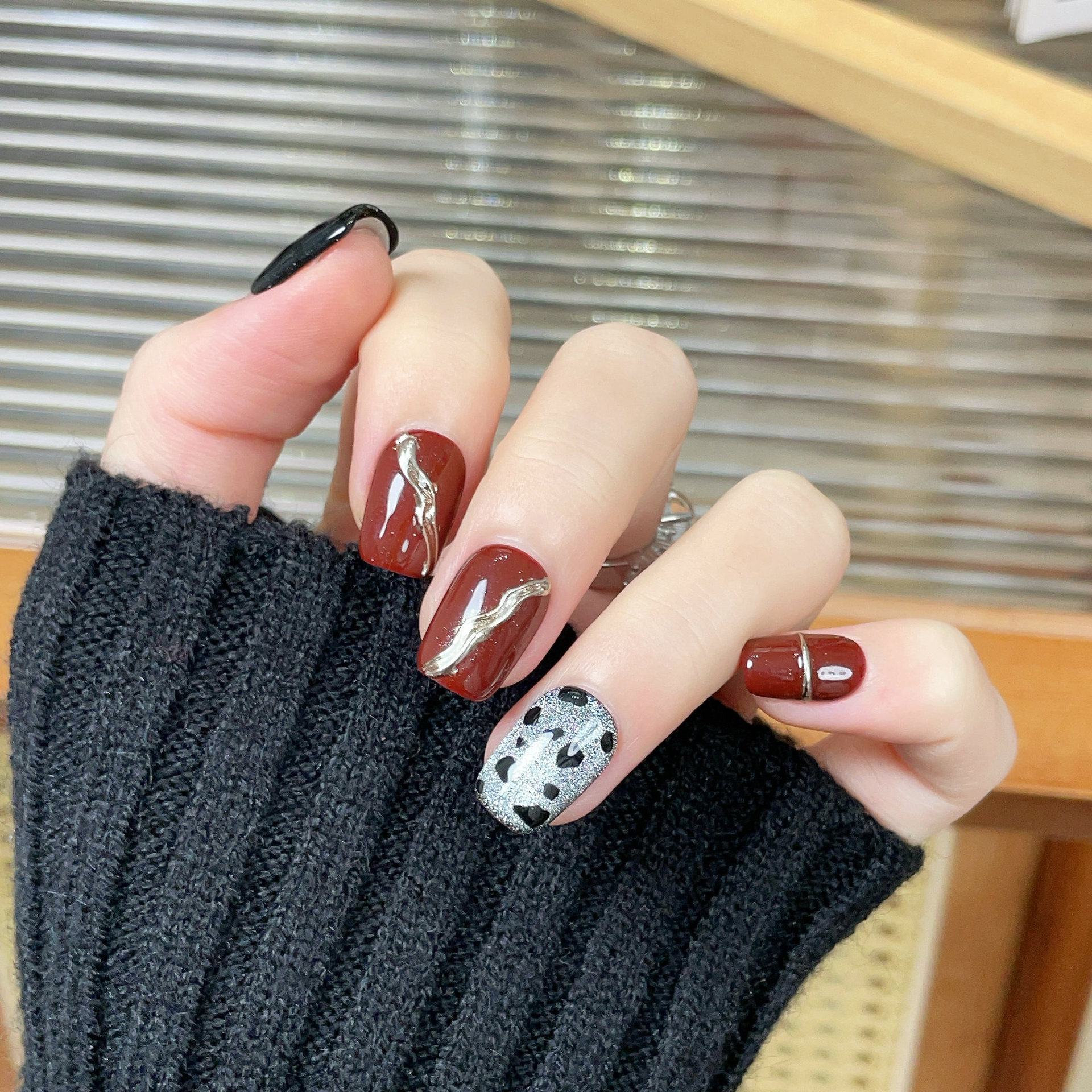 10 PCS Luxury Handmade Short R - Nail Art Full Cat Eye avis et prix