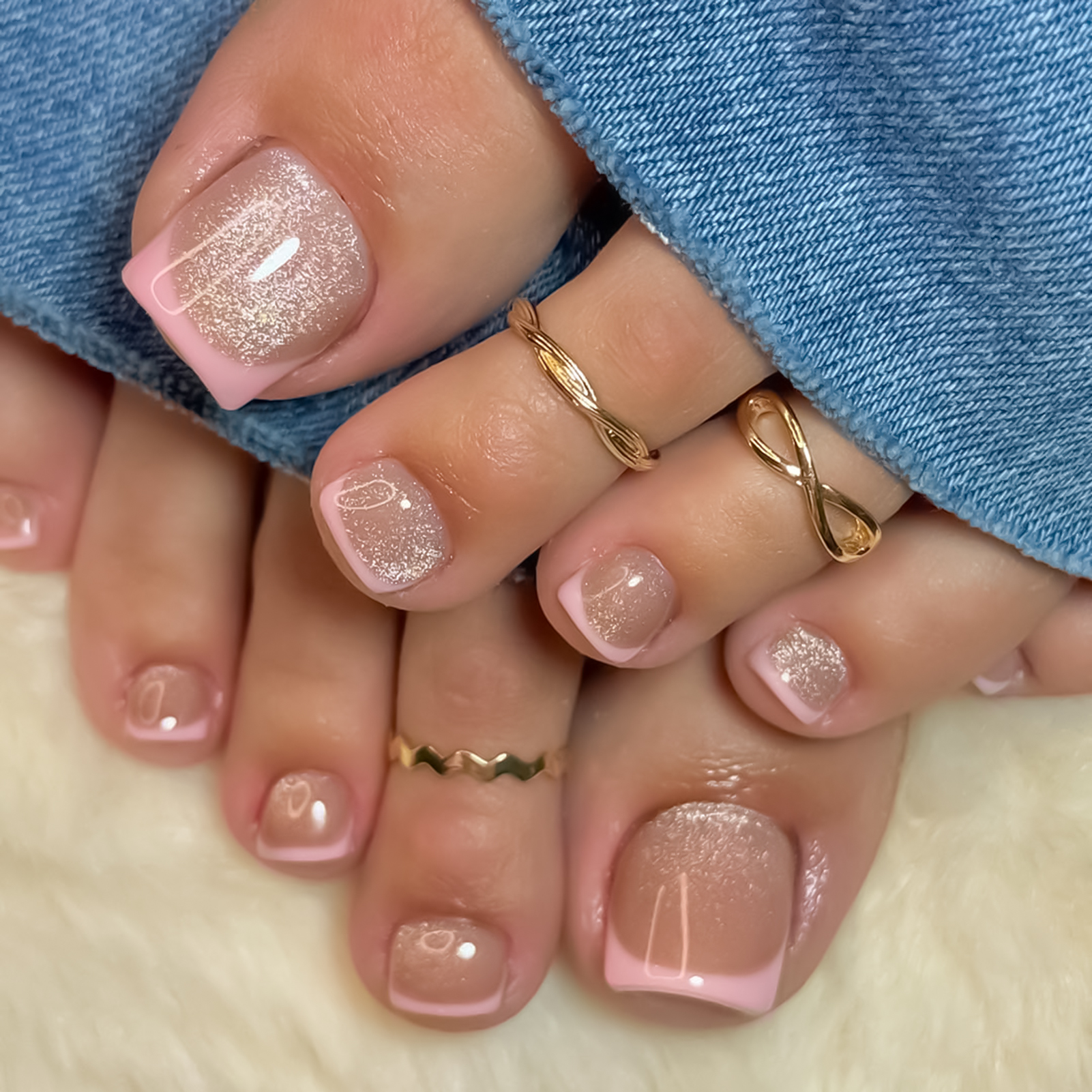 Nude Pink Color Fake Toenails  - Nail Art Design avis et prix