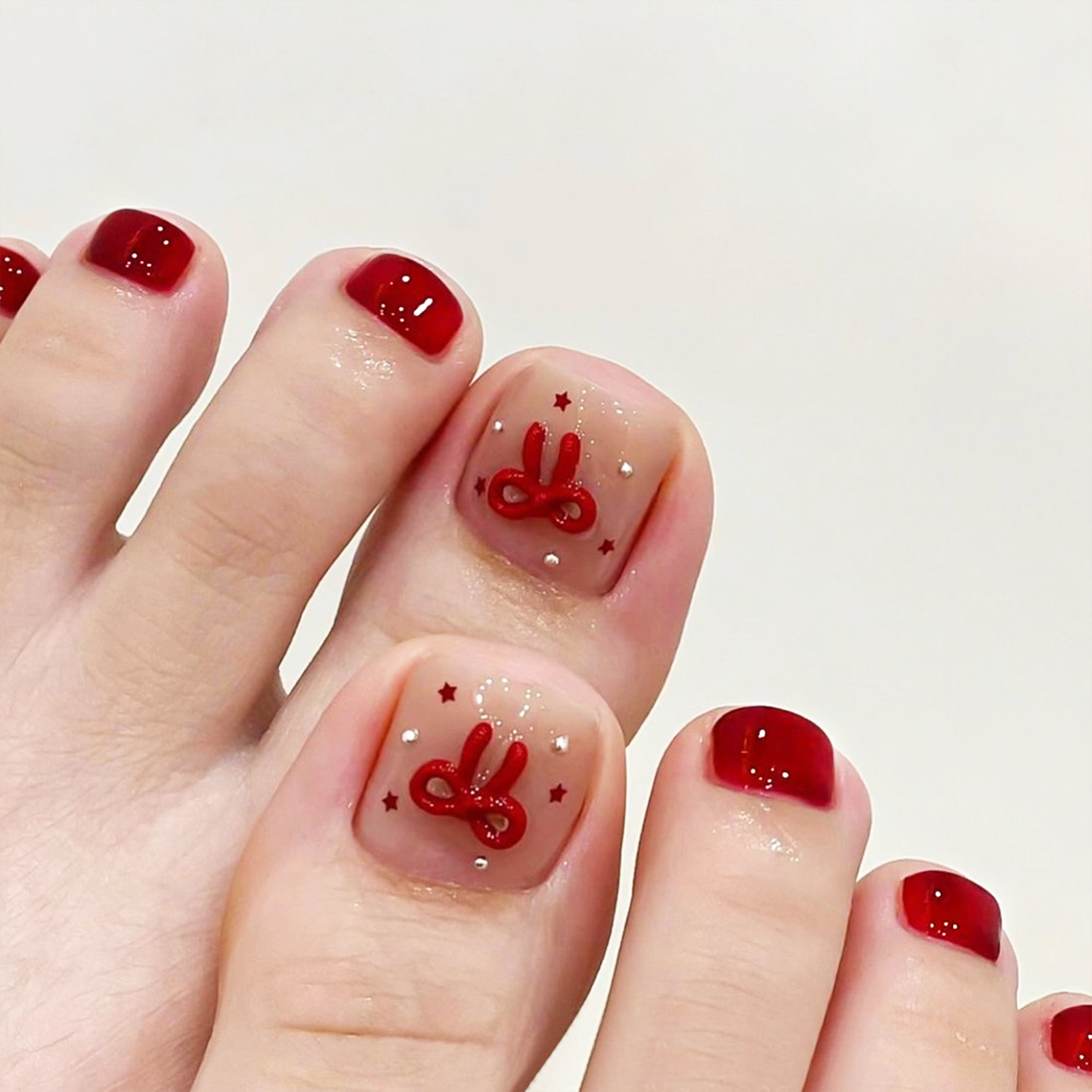 Nude Pink Color Fake Toenails  - Nail Art Design avis et prix