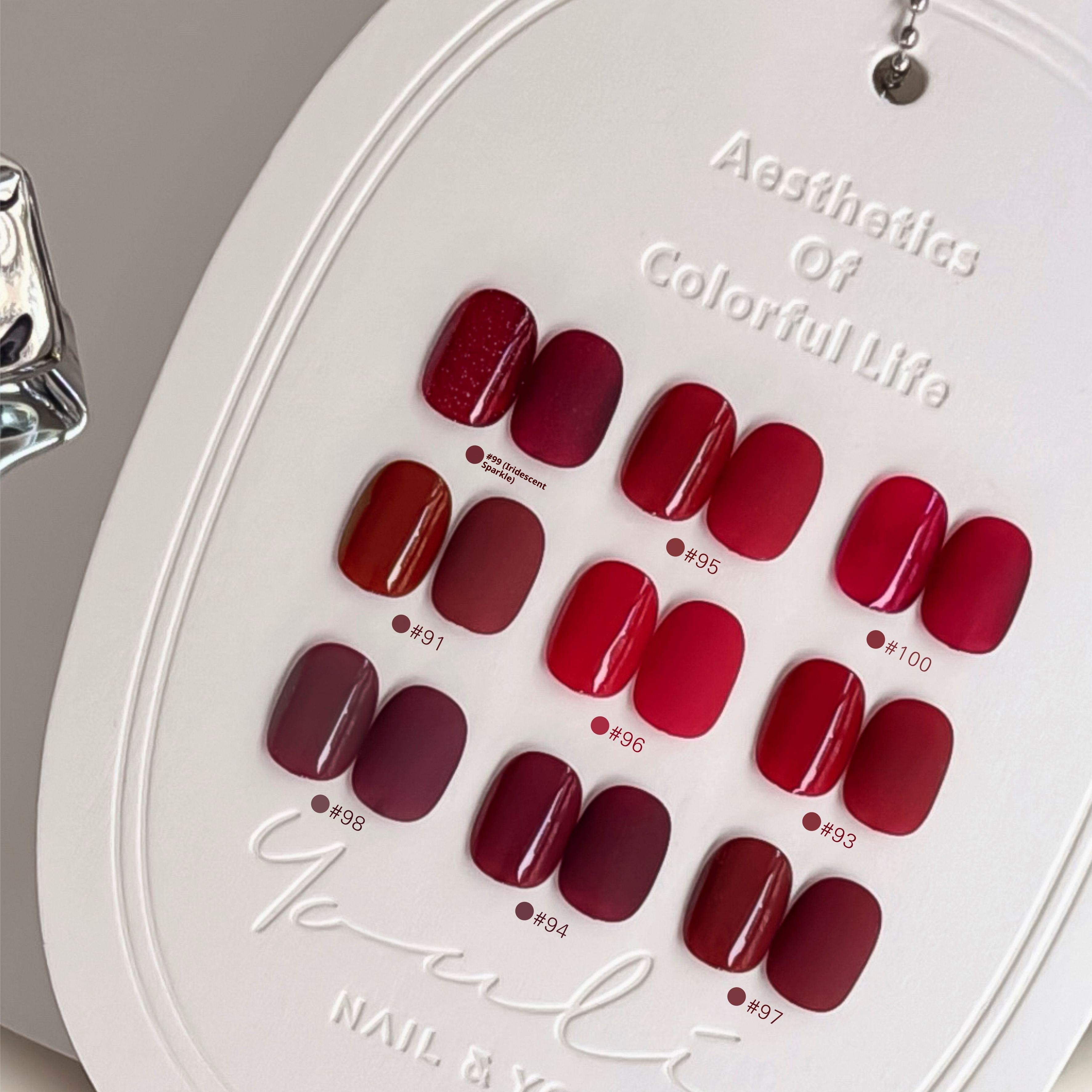 YOLLY 9 Colors Red Series Nail - Nail Art Red avis et prix