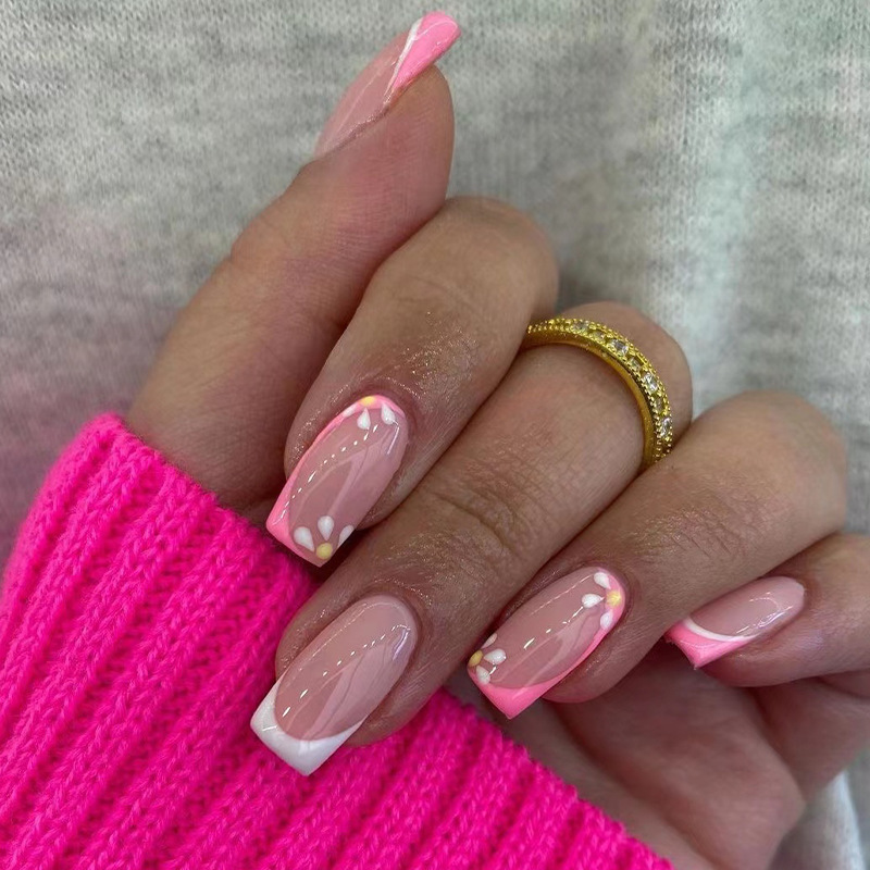 24Pcs Love Rainbow Press on Na - Nail Art Love avis et prix