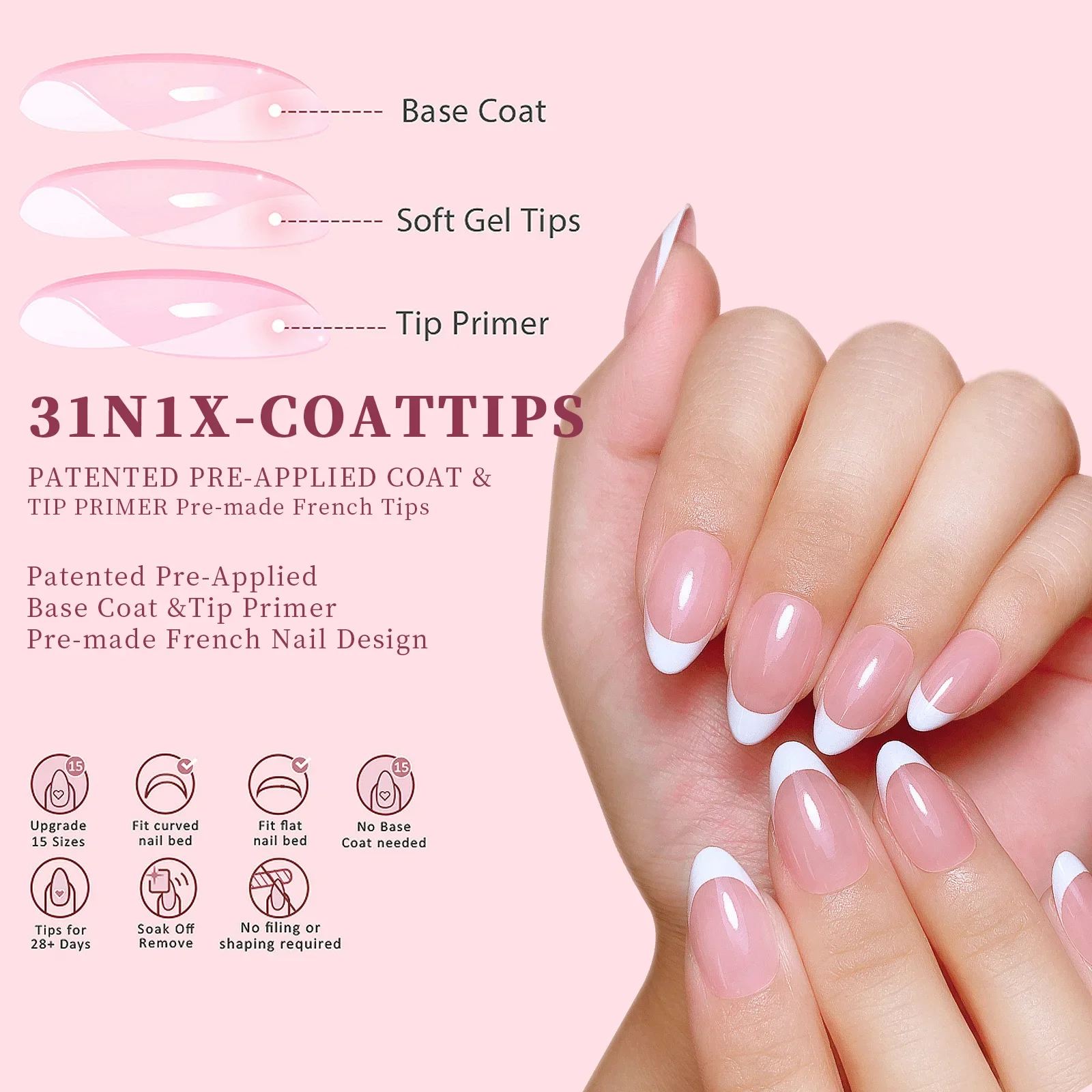 150Pcs/Set French Ballet Press - Nail Art Extension avis et prix