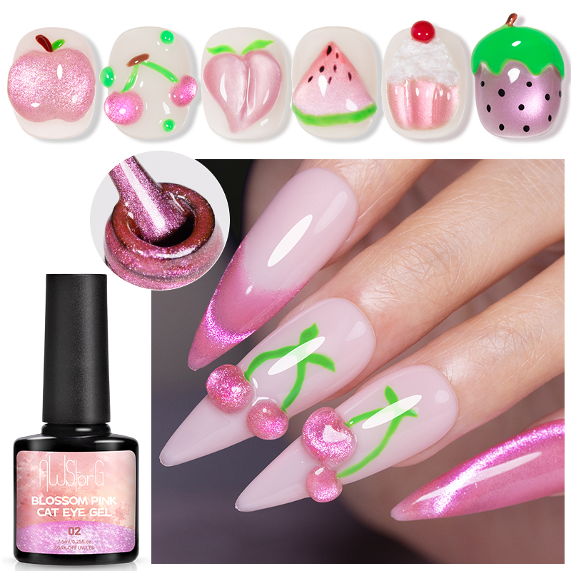 AWStorG 7.5ML Flash Pure Lust  - Nail Art Pink Cat Eye avis et prix