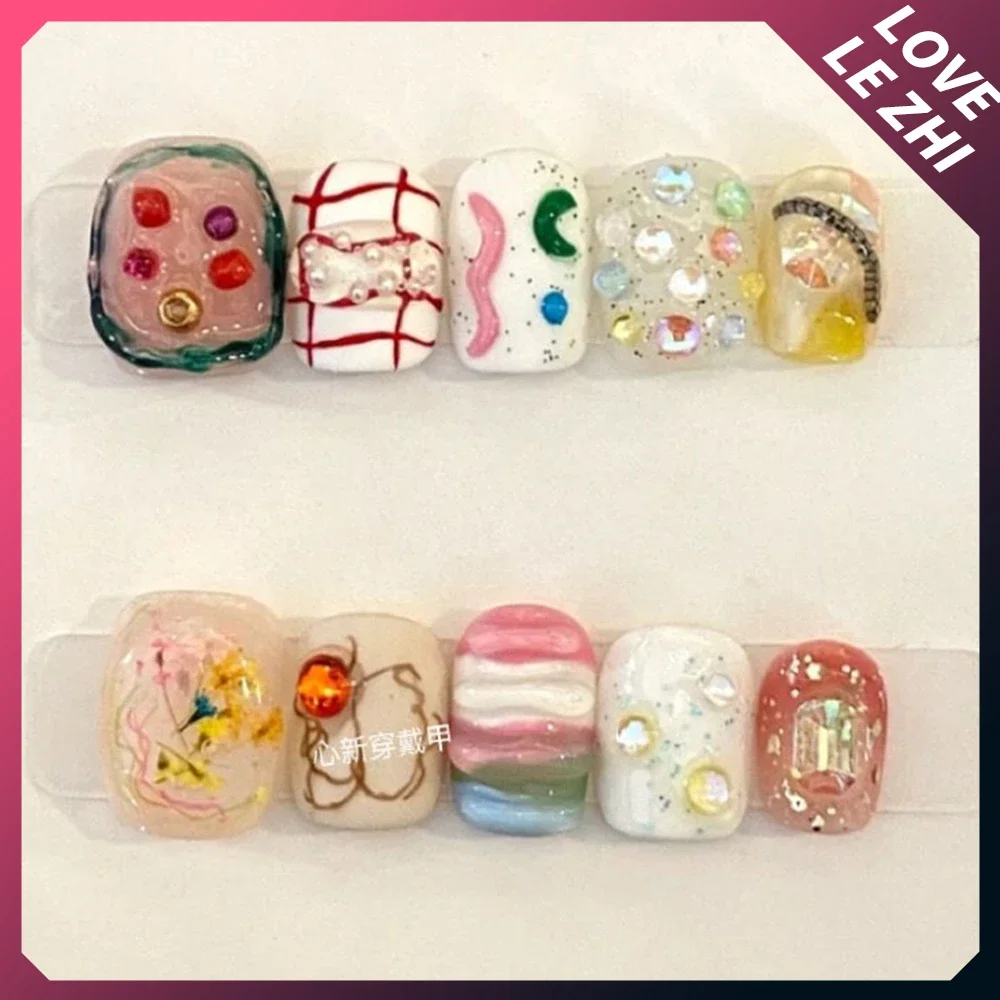 10Pcs Diy Creativity Funny Mas - Nail Art Love avis et prix