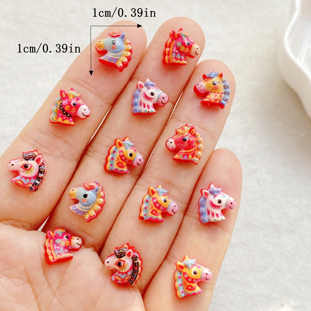 50pcs Resin Cute Mini Red Anim - Nail Art Red avis et prix