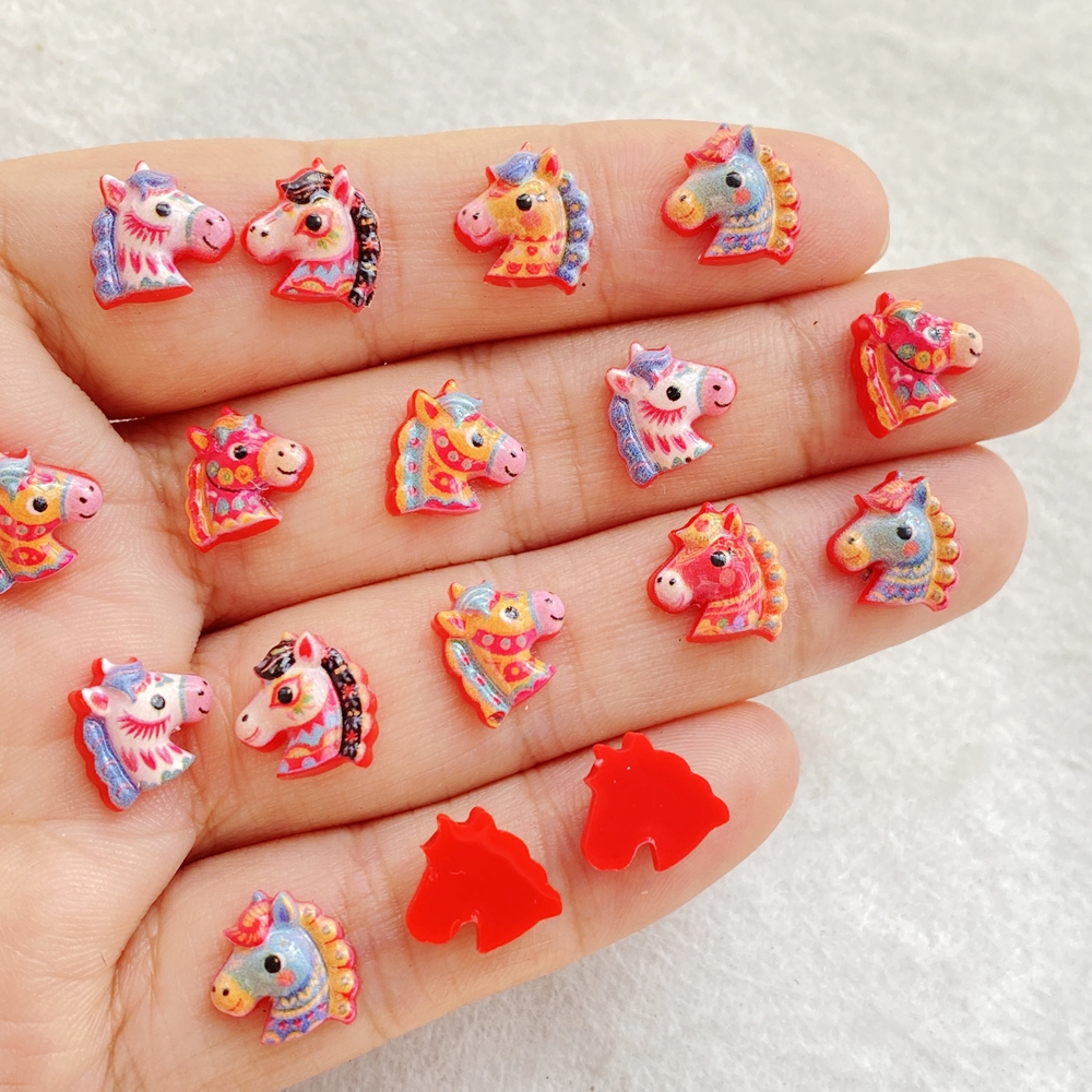 50pcs Resin Cute Mini Red Anim - Nail Art Red avis et prix