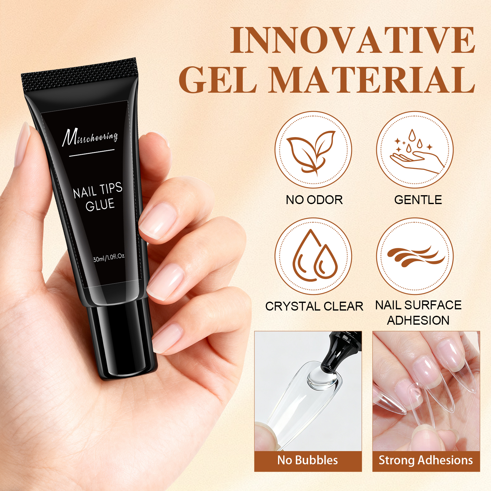 15/30ml Solid Nail Glue for Pr - Nail Art Extension avis et prix