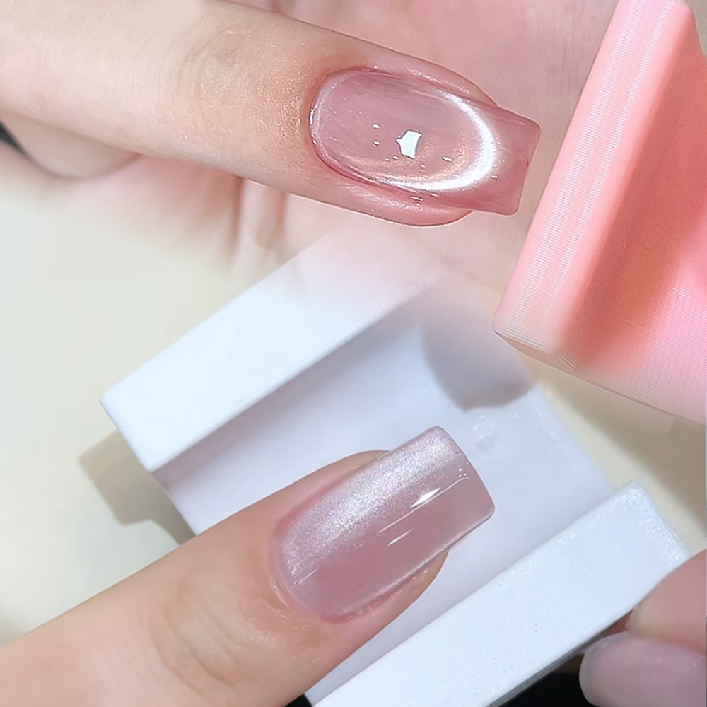 5D U-shaped French Cat Eye Nai - Nail Art Pink Cat Eye avis et prix