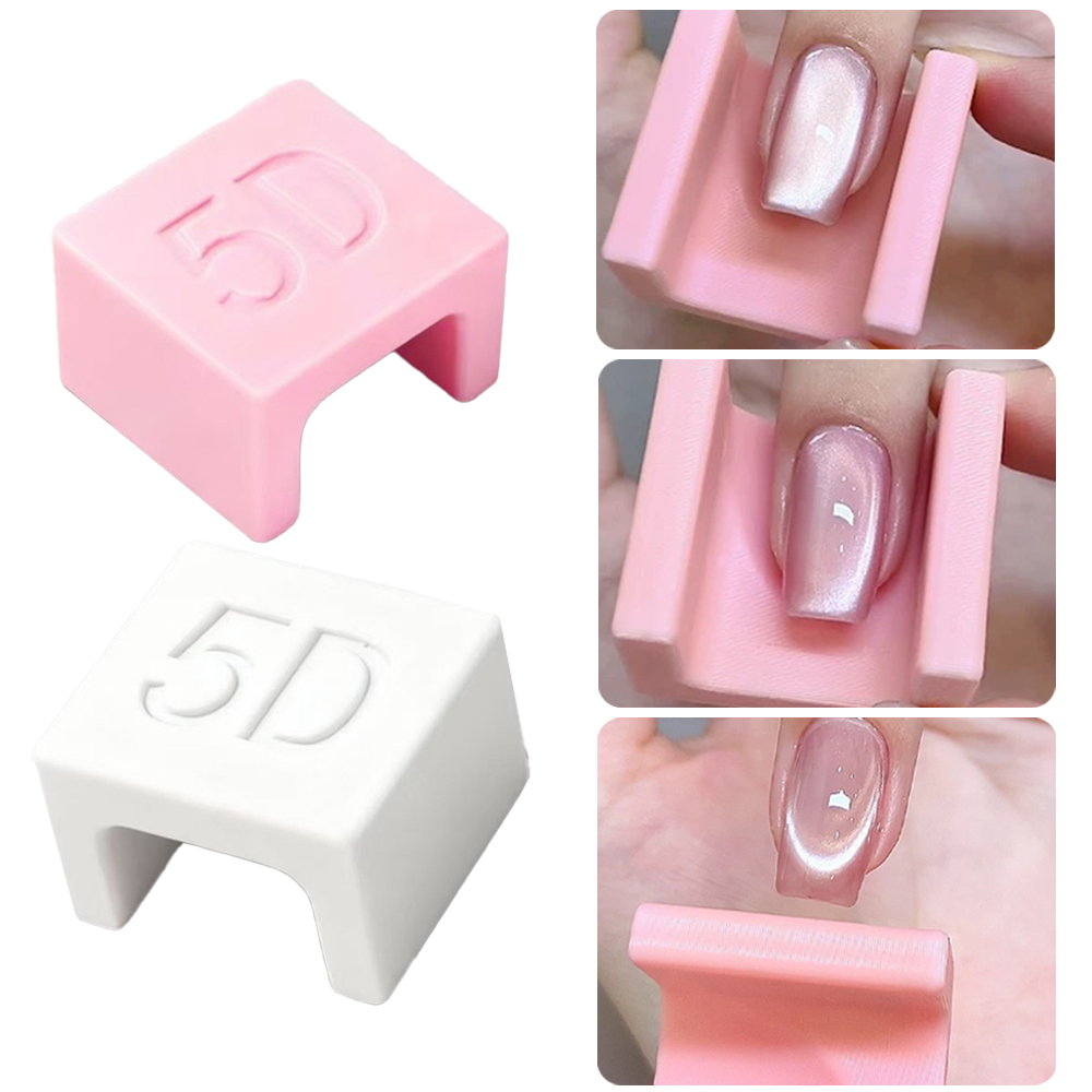 5D U-shaped French Cat Eye Nai - Nail Art Pink Cat Eye avis et prix