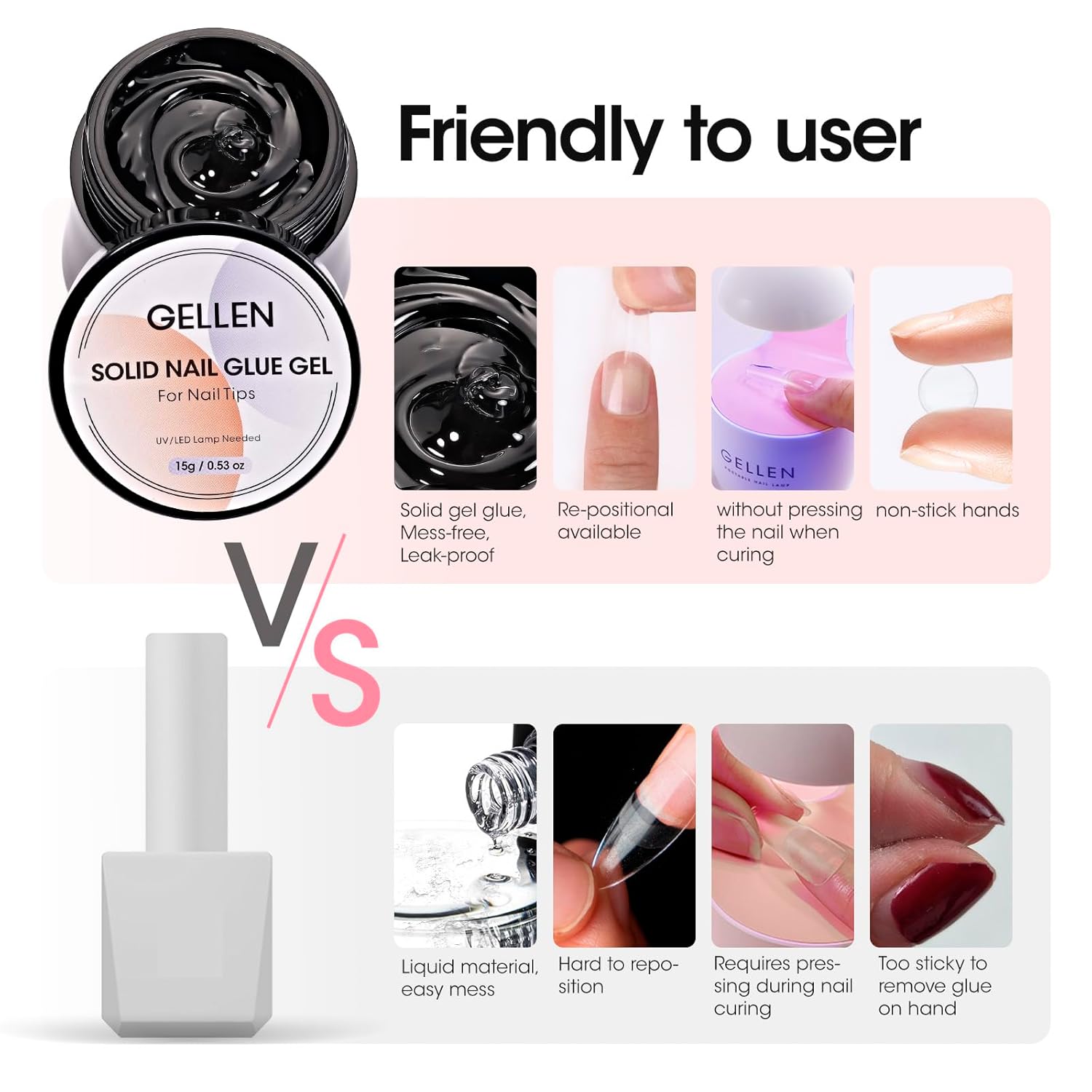 GELLEN Nail Solid Glue Builder - Nail Art Extension avis et prix