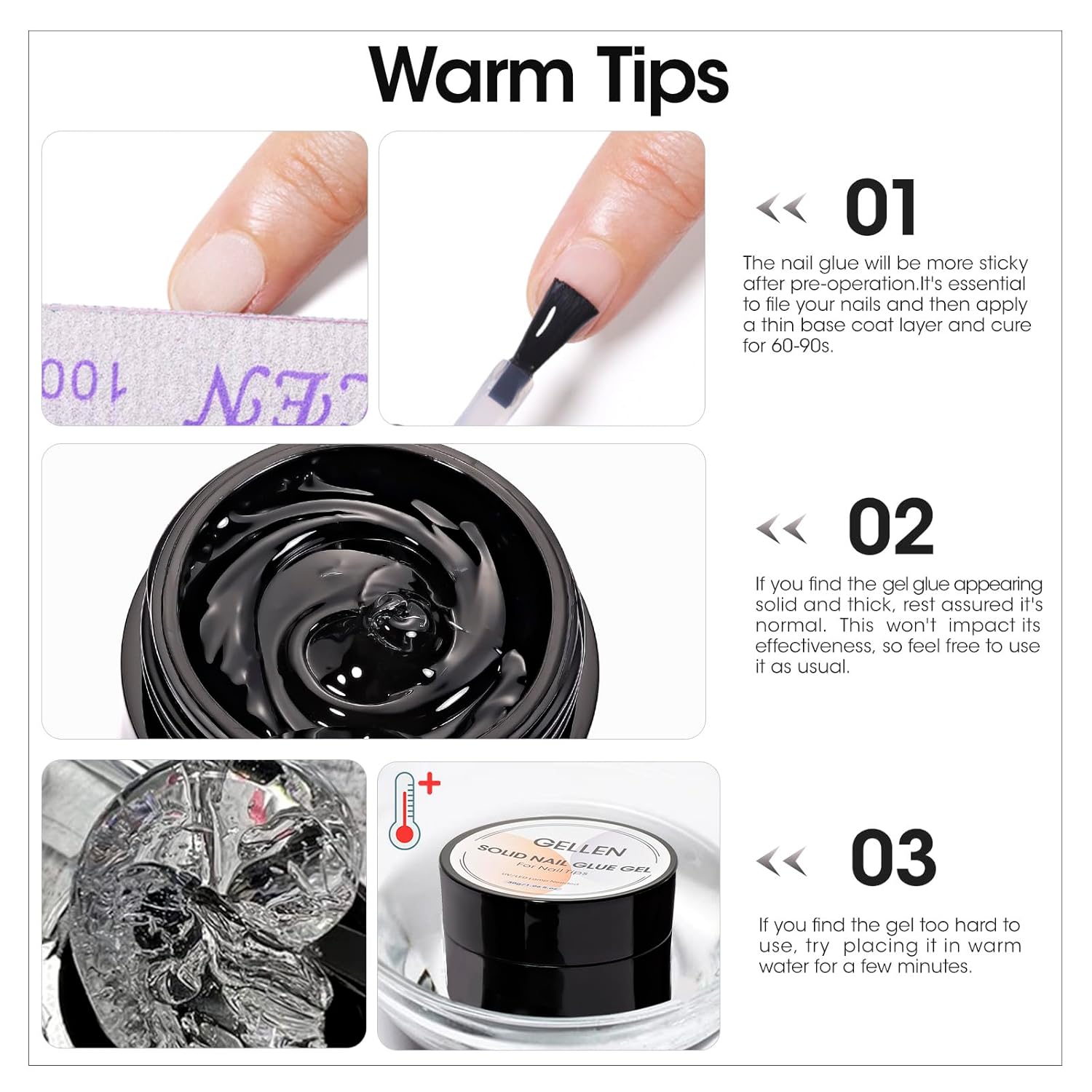 GELLEN Nail Solid Glue Builder - Nail Art Extension avis et prix