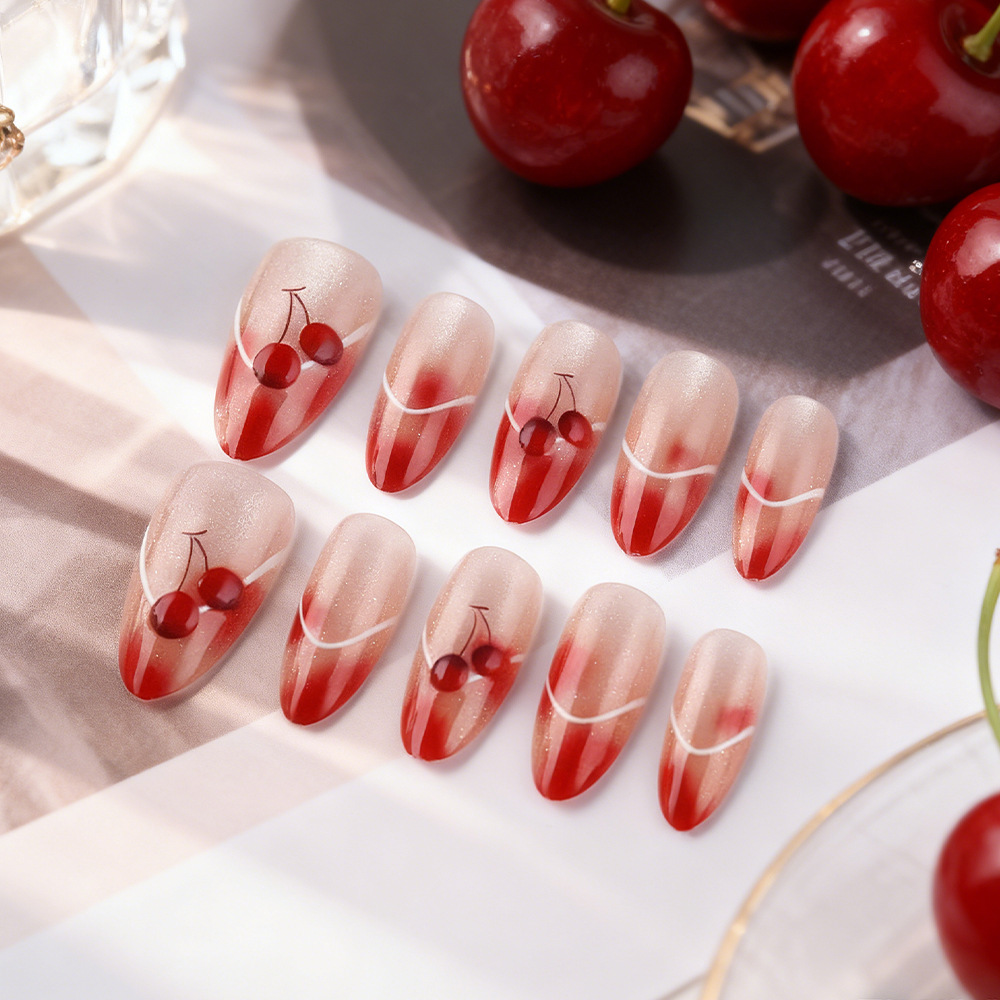 24Pcs fake nail art, new Frenc - Nail Art Full Cat Eye avis et prix