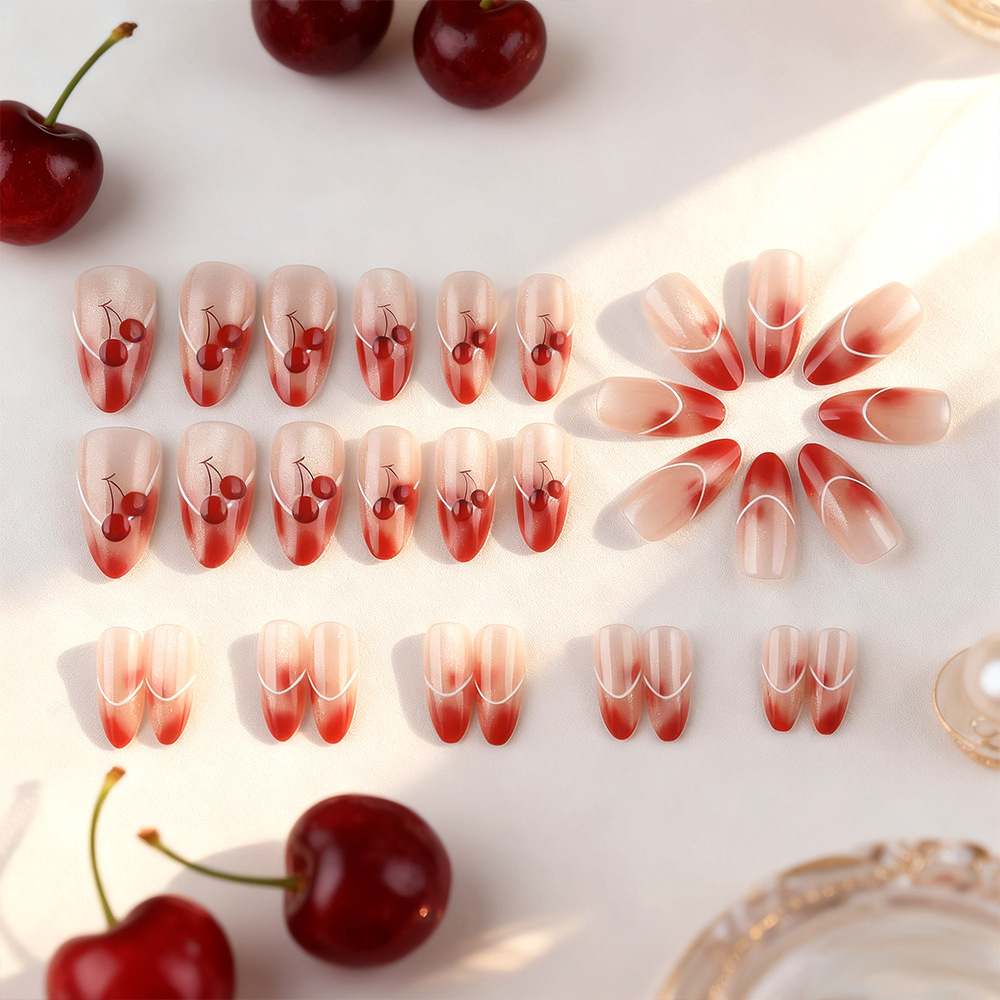 24Pcs fake nail art, new Frenc - Nail Art Full Cat Eye avis et prix
