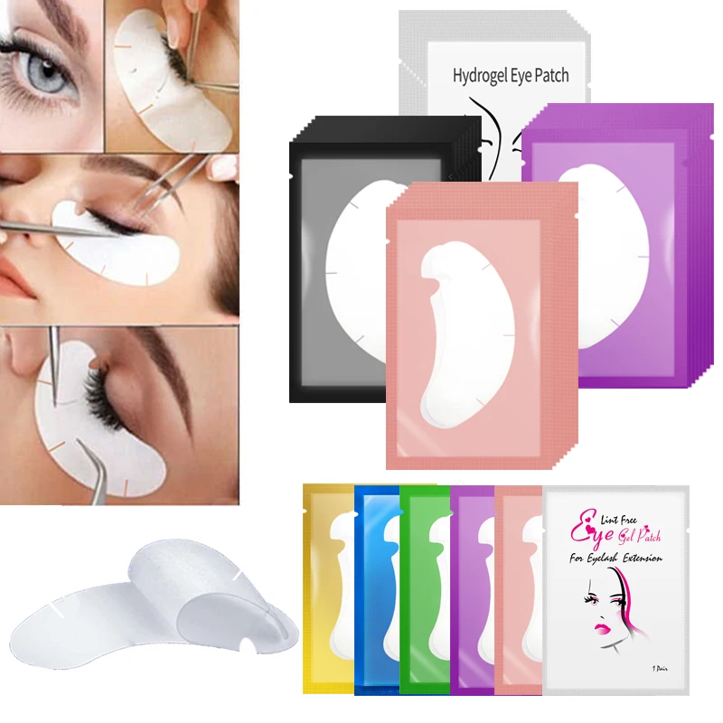50/100PCS U Shape Eyelash Pads - Nail Art Extension avis et prix