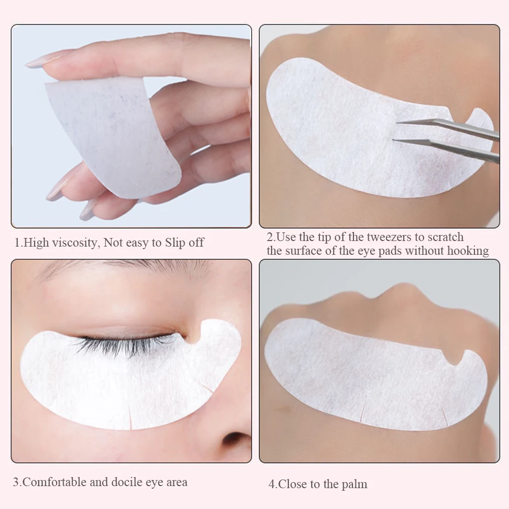 50/100PCS U Shape Eyelash Pads - Nail Art Extension avis et prix