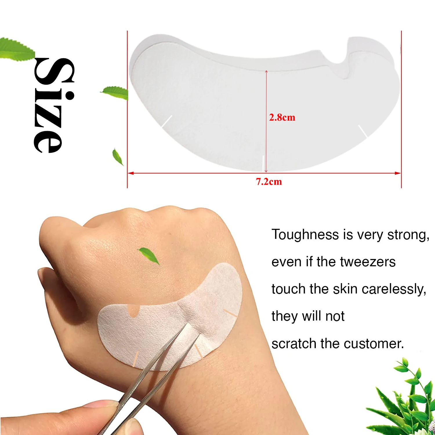 50/100PCS U Shape Eyelash Pads - Nail Art Extension avis et prix