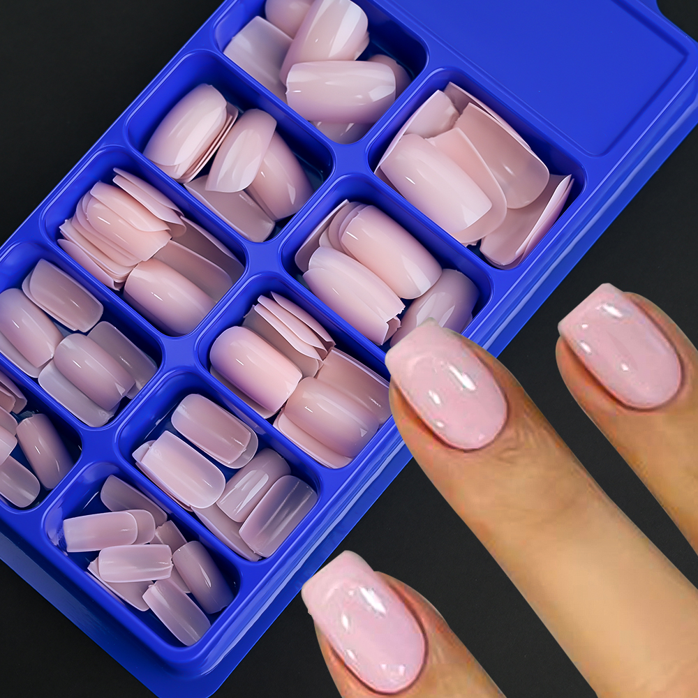 100/120pcs Pink White Press On - Nail Art Extension avis et prix