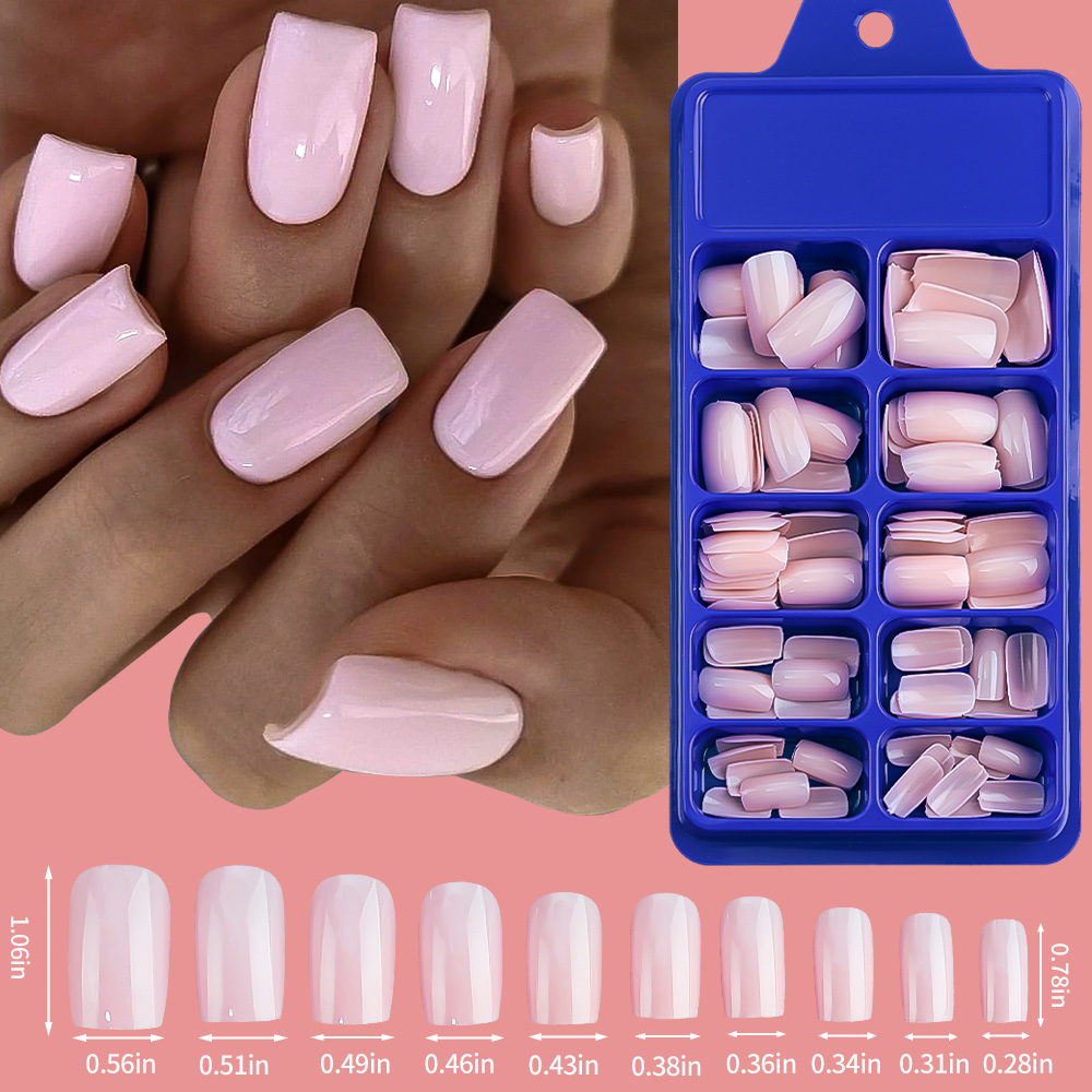 100/120pcs Pink White Press On - Nail Art Extension avis et prix