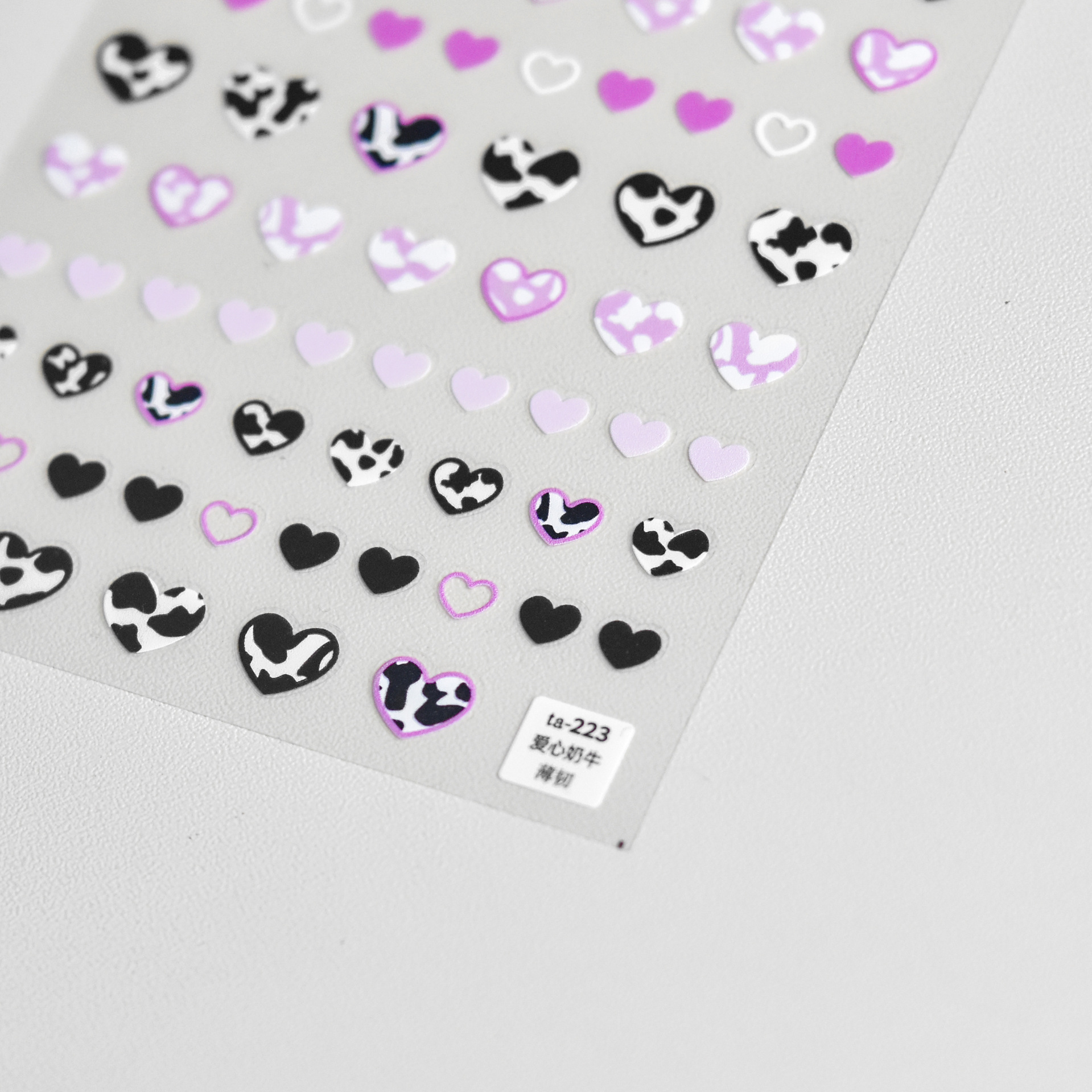 Animal Patterned Love Heart Na - Nail Art Zebra Design avis et prix