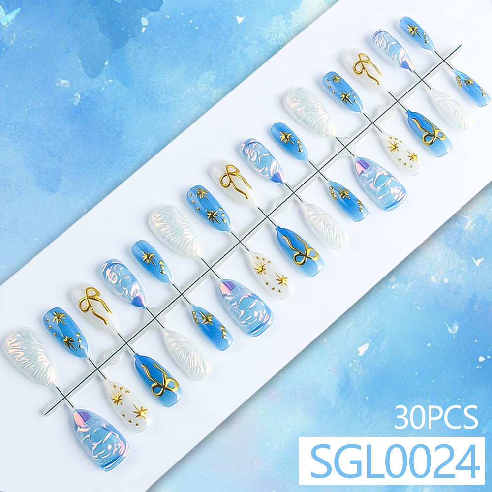 24Pcs fake nail art, daily nai - Nail Art Full Cat Eye avis et prix