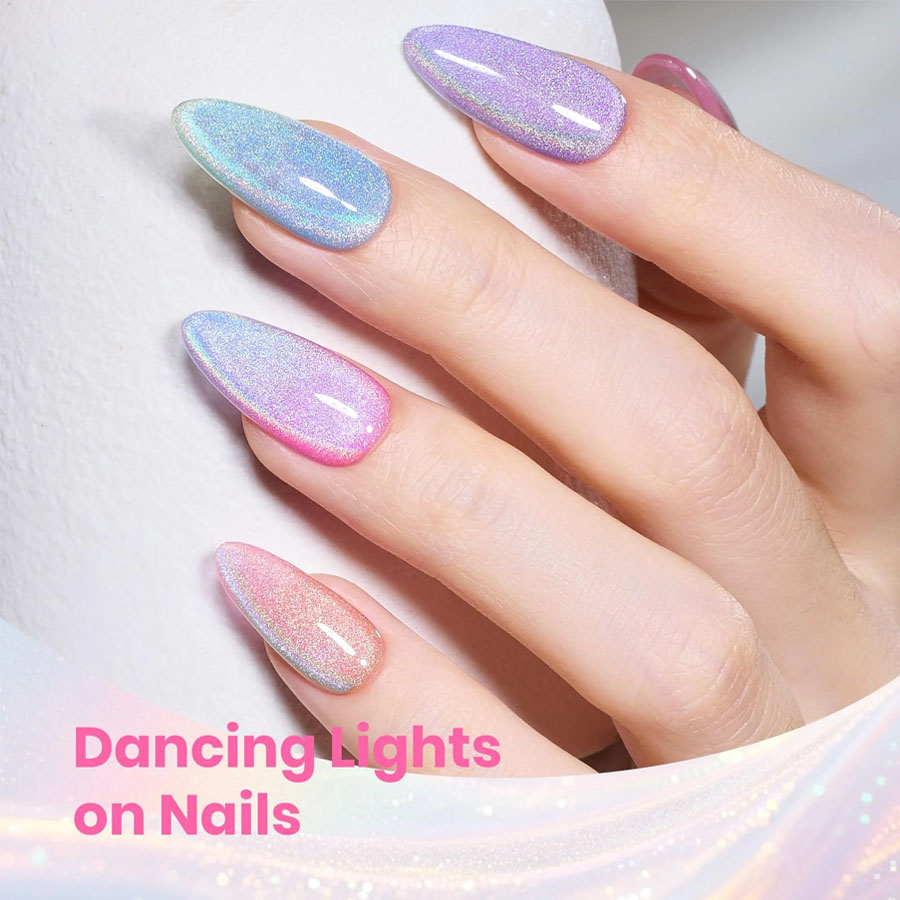 QAZIXU 1/6 Pcs Rainbow Cat Eye - Nail Art Pink Cat Eye avis et prix