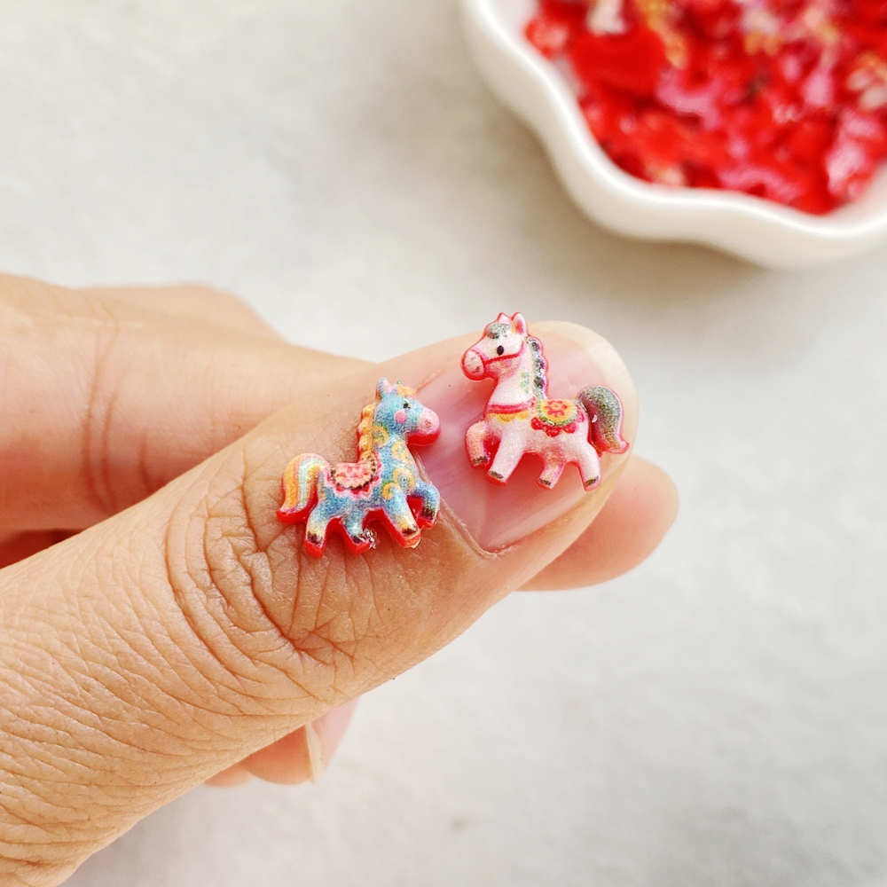 50pcs Resin Cute Mini Red Anim - Nail Art Red avis et prix