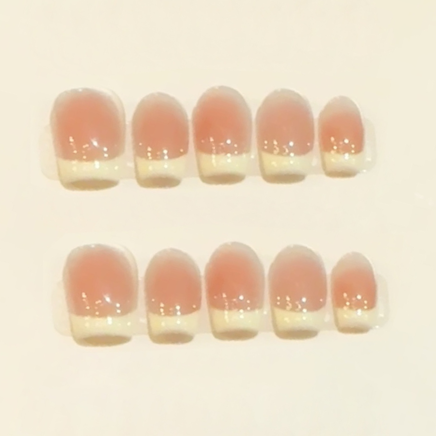 10Pcs Simple Gradient French H - Nail Art Pink Cat Eye avis et prix