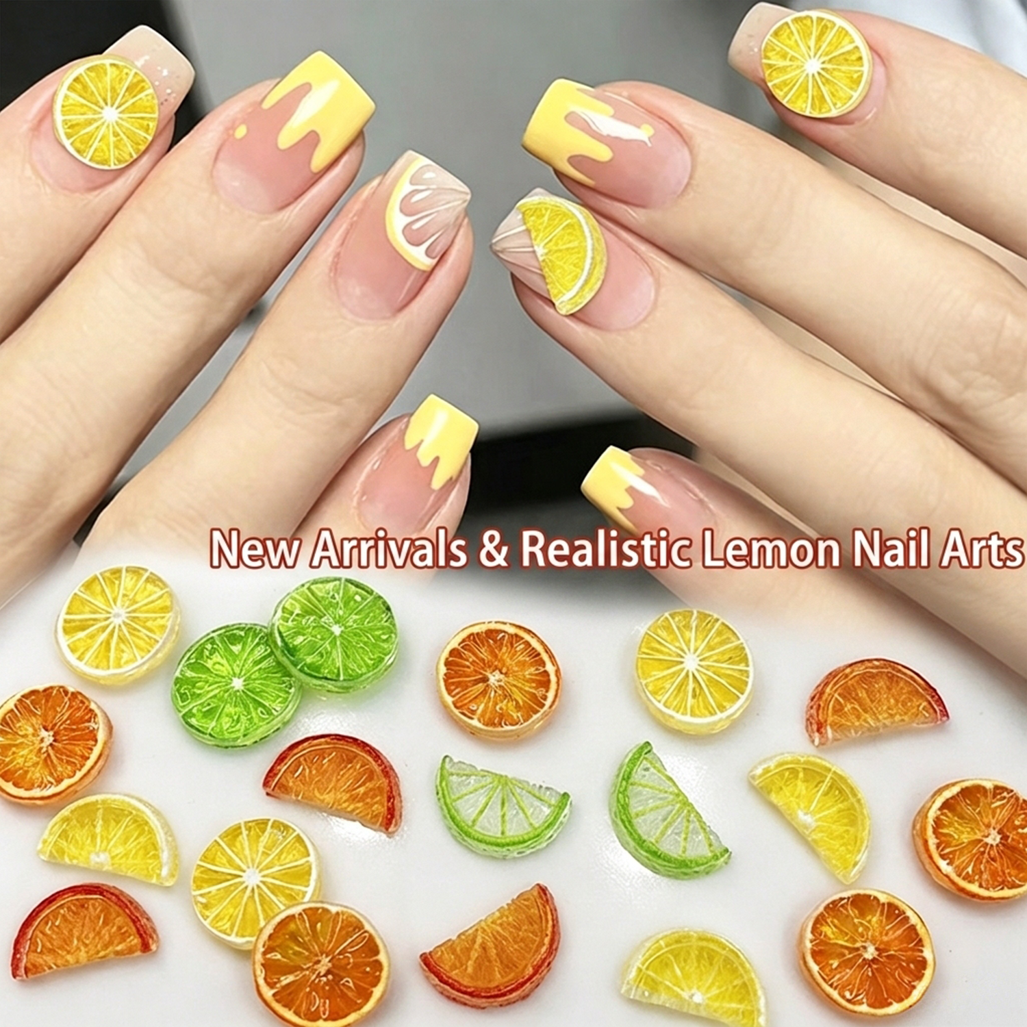 30pcs Cartoon Translucent Simu - Nail Art Orange avis et prix