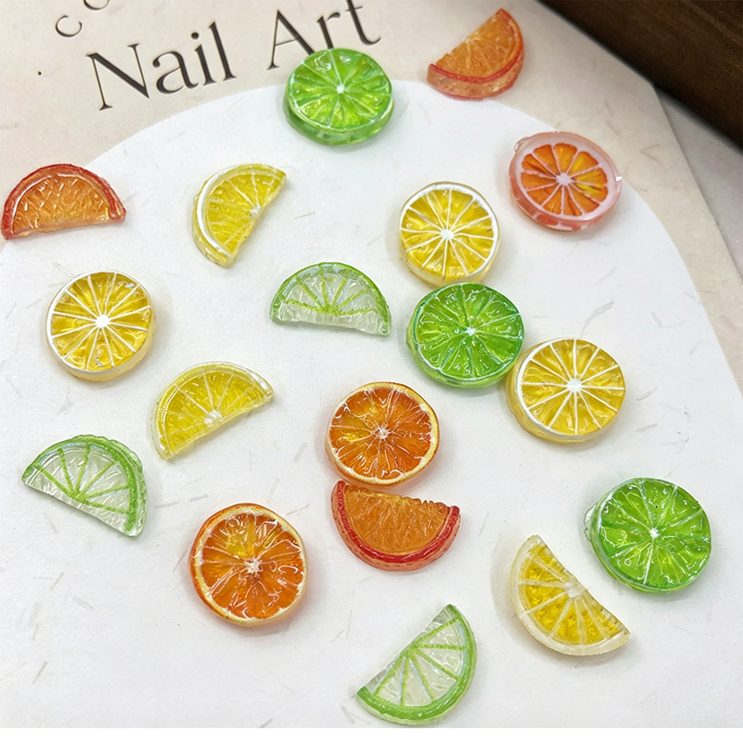 30pcs Cartoon Translucent Simu - Nail Art Orange avis et prix