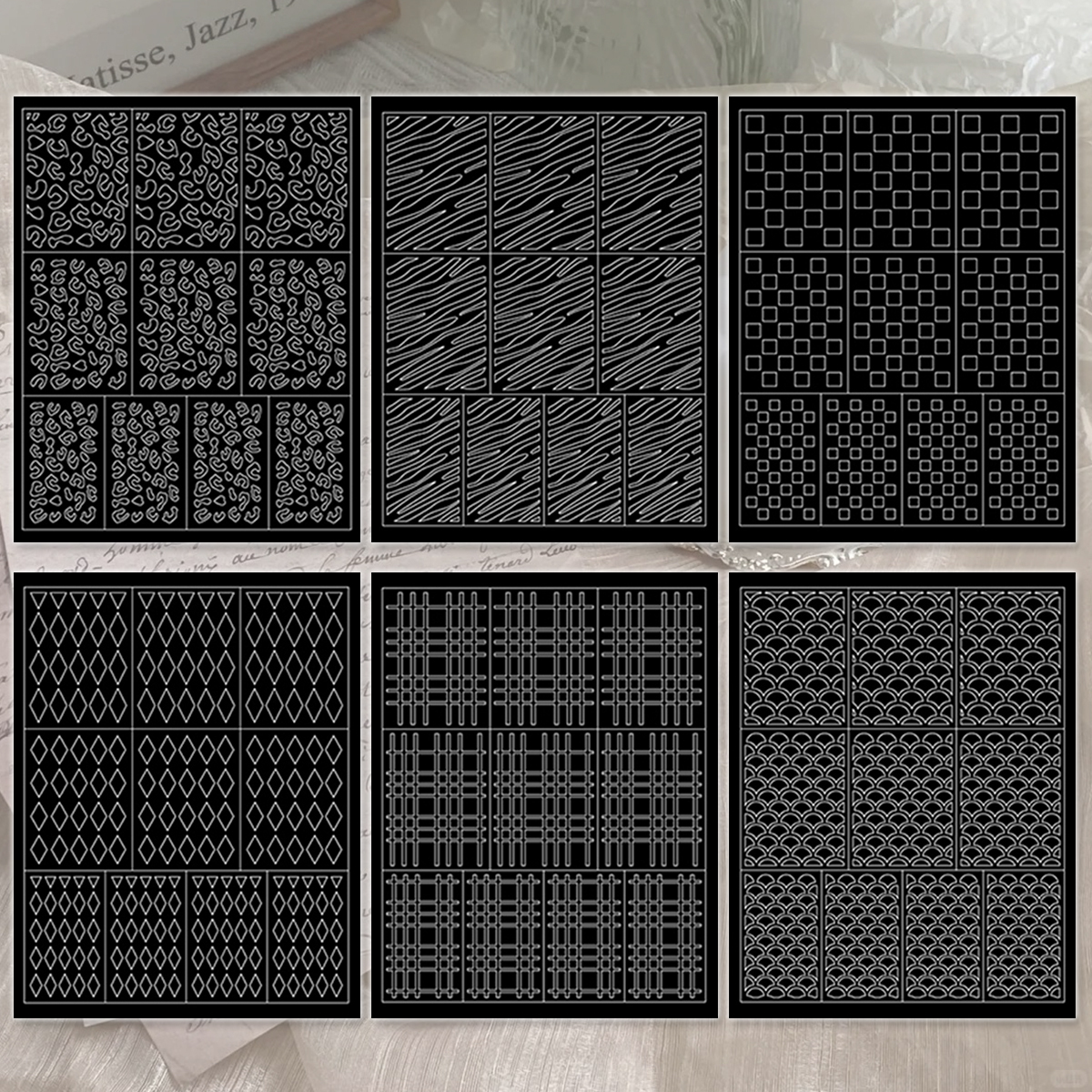 3 to 30 Sheets Black Line Geom - Nail Art Zebra Design avis et prix