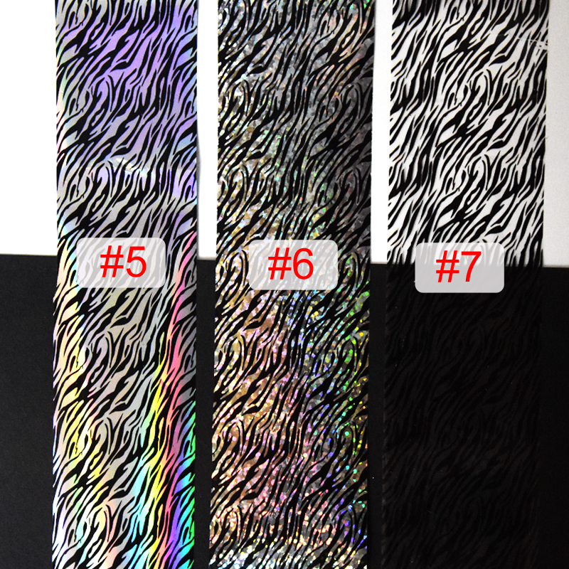 100meters/roll Holographic Nai - Nail Art Zebra Design avis et prix