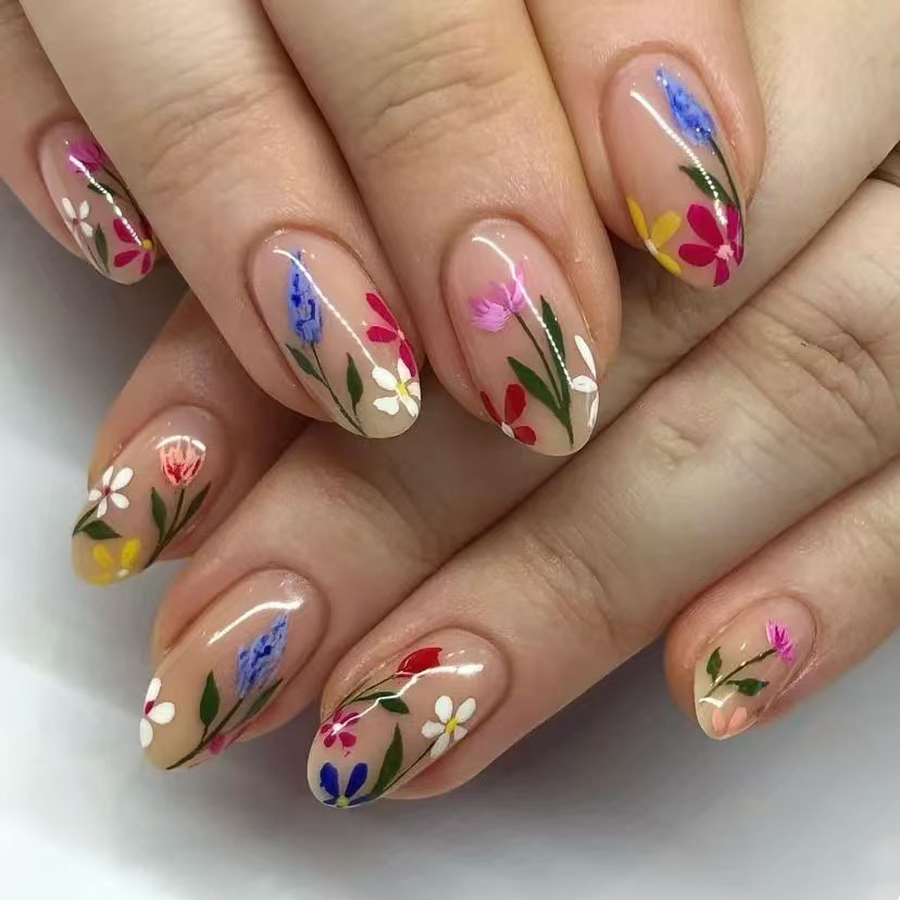 24Pcs Simple Almond Nails Tips - Nail Art Design avis et prix