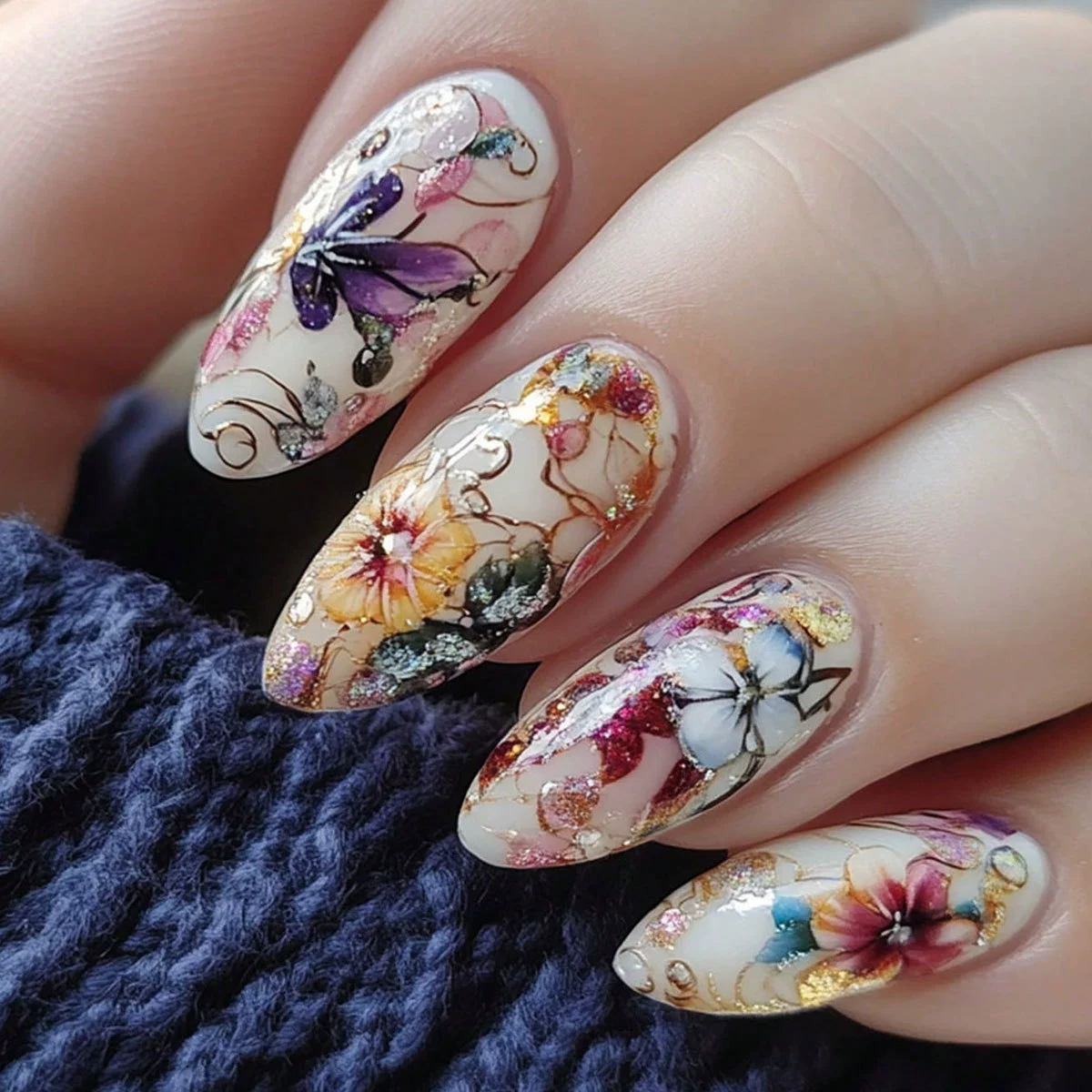 24Pcs Simple Almond Nails Tips - Nail Art Design avis et prix