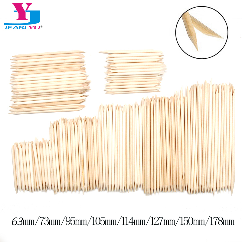 50/100 Pcs/Lot Wood Stick Cuti - Nail Art Orange avis et prix