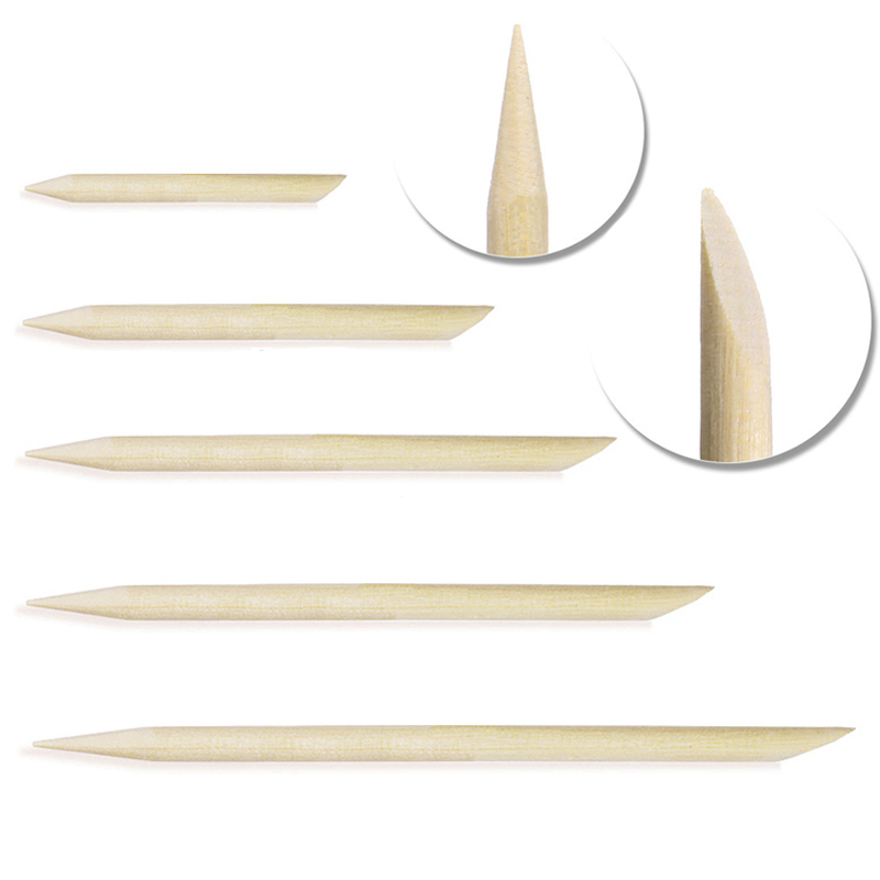50/100 Pcs/Lot Wood Stick Cuti - Nail Art Orange avis et prix