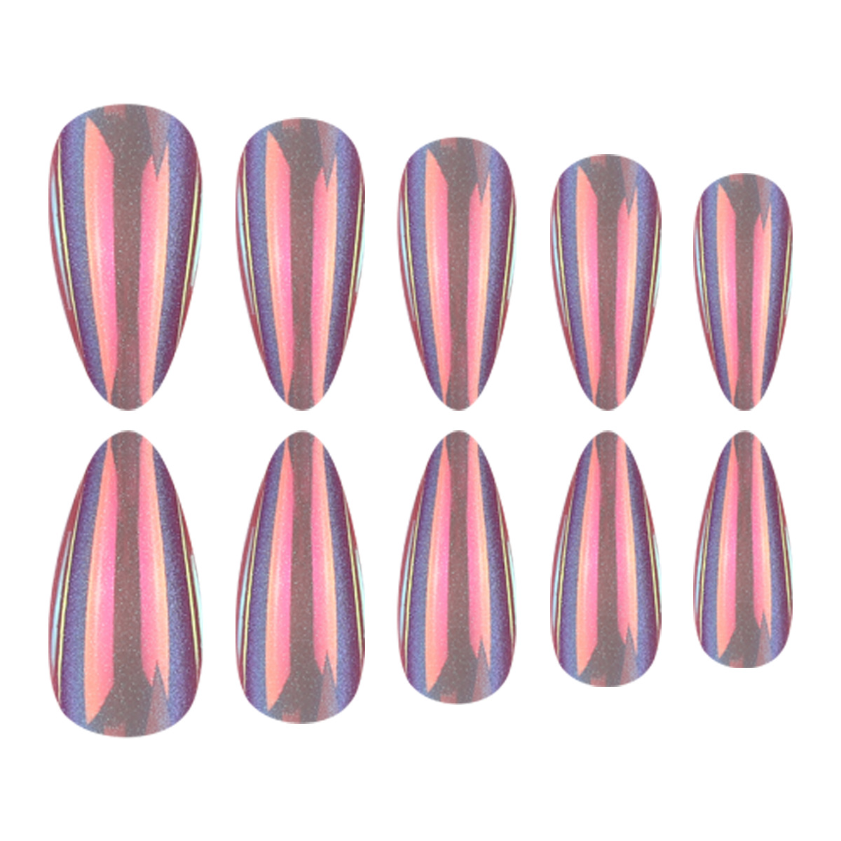 24Pcs fake nail art patches, p - Nail Art Full Cat Eye avis et prix