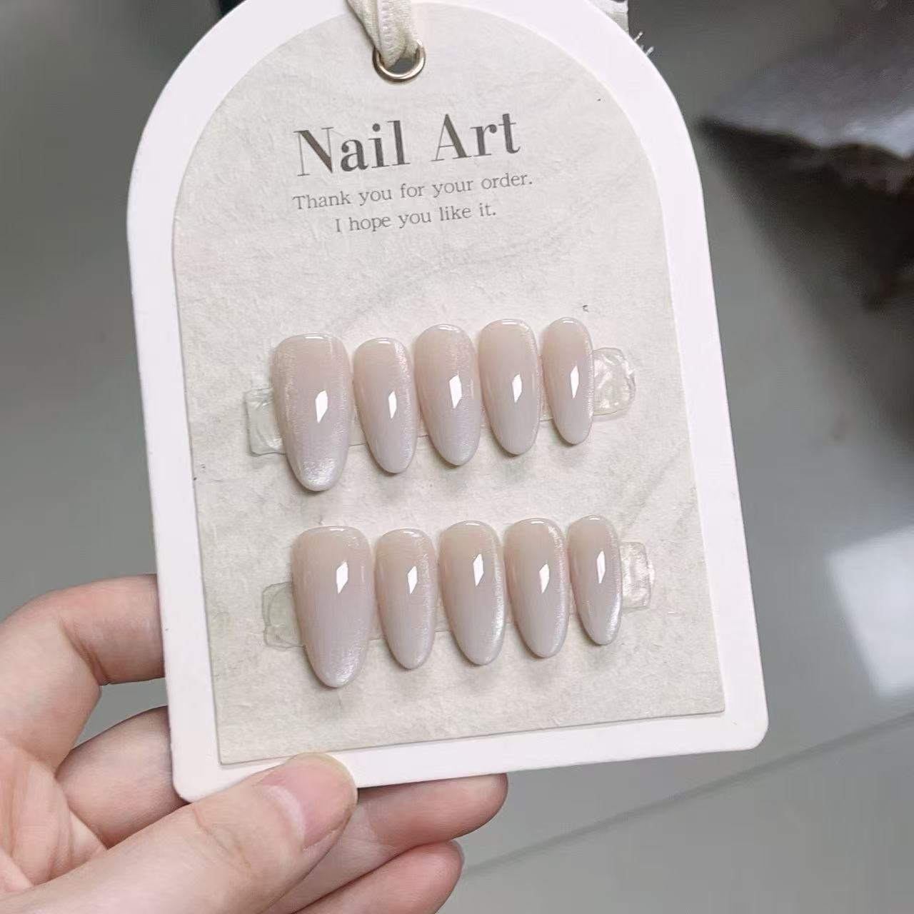10pcs Solid Color Handmade Pre - Nail Art Full Cat Eye avis et prix