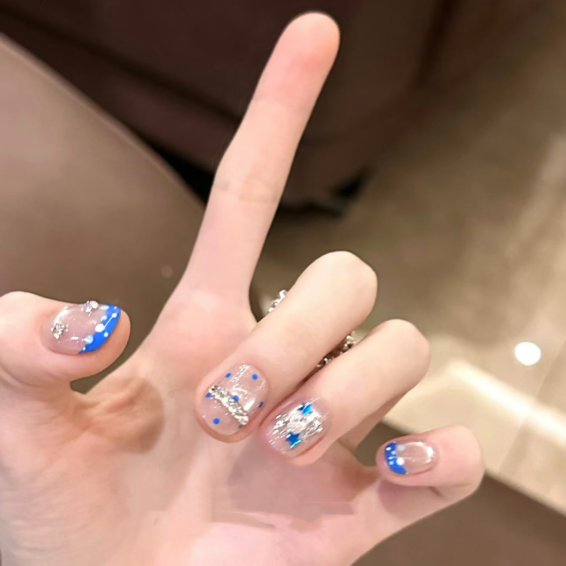 10pcs Handmade Short French Pr - Nail Art Full Cat Eye avis et prix