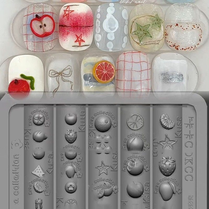 3D Transparent Fruit Nail Sili - Nail Art Orange avis et prix