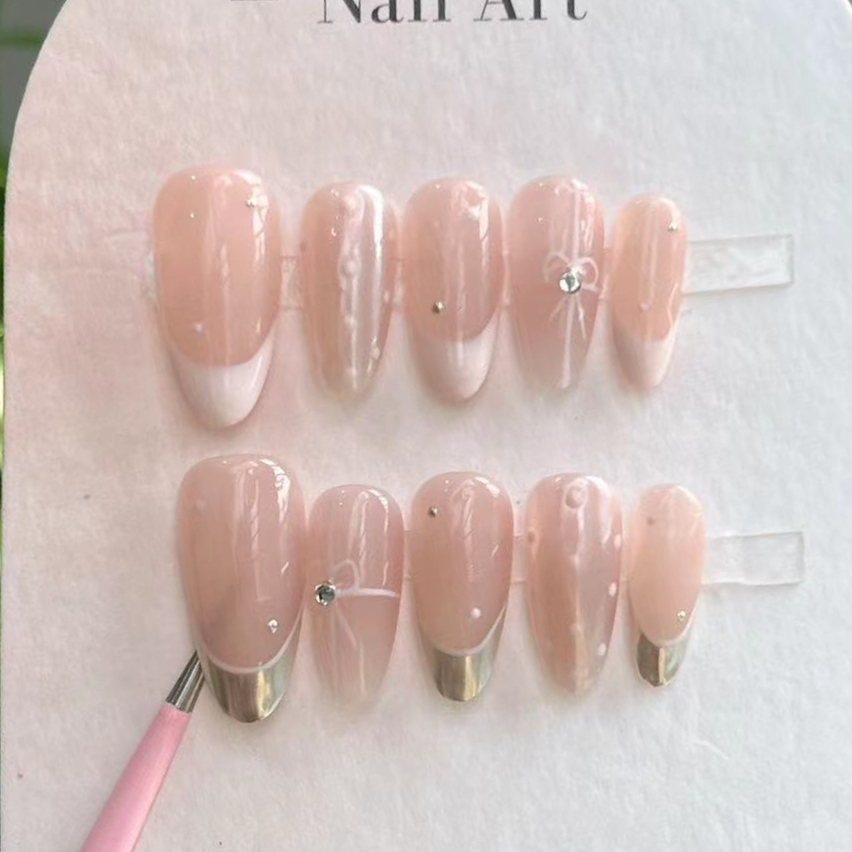 10Pcs Handmade Press on Nails  - Nail Art Design avis et prix