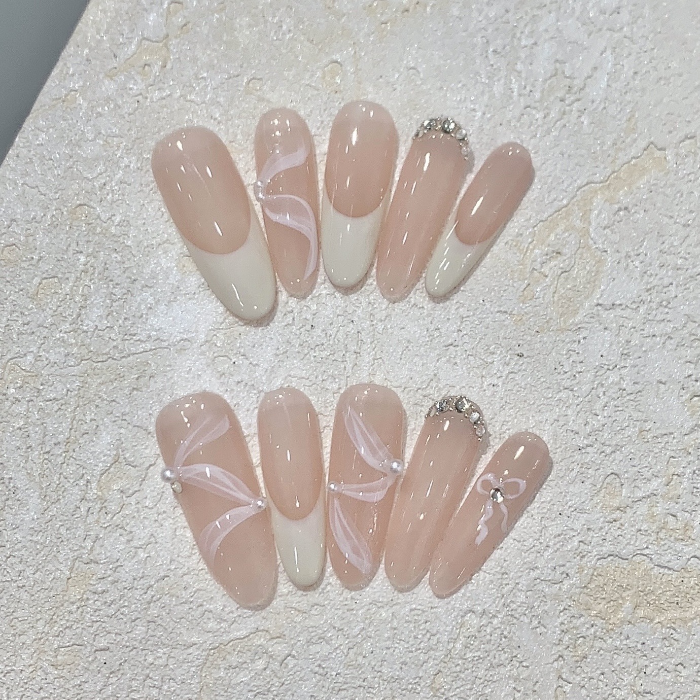 10Pcs Handmade Press on Nails  - Nail Art Design avis et prix