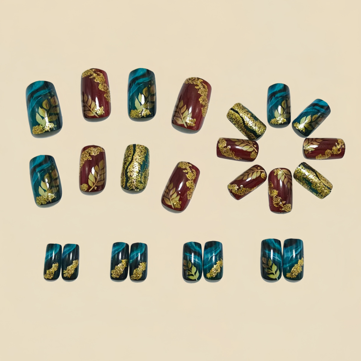 Medium fake nails for women gi - Nail Art Red avis et prix