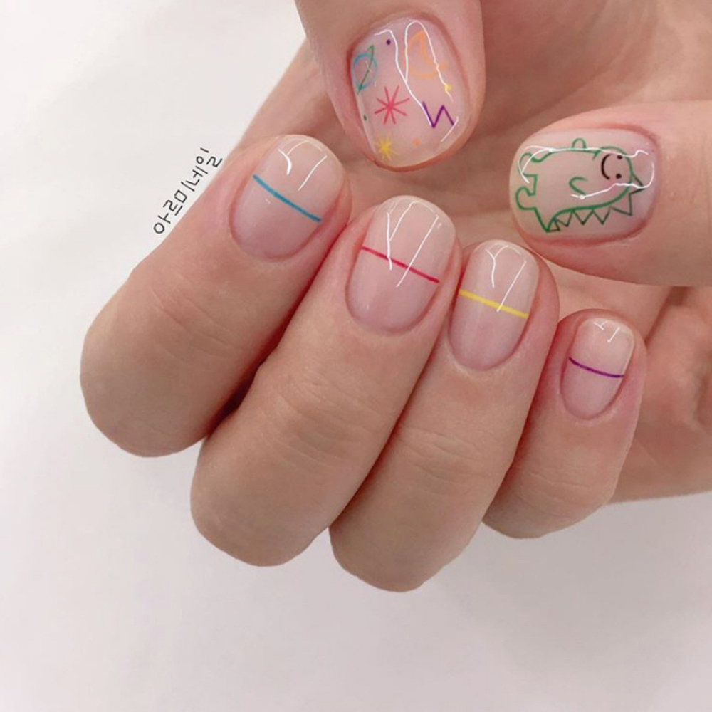 1Pcs Kawaii Dinosaur Nail Art  - Nail Art One Stroke avis et prix